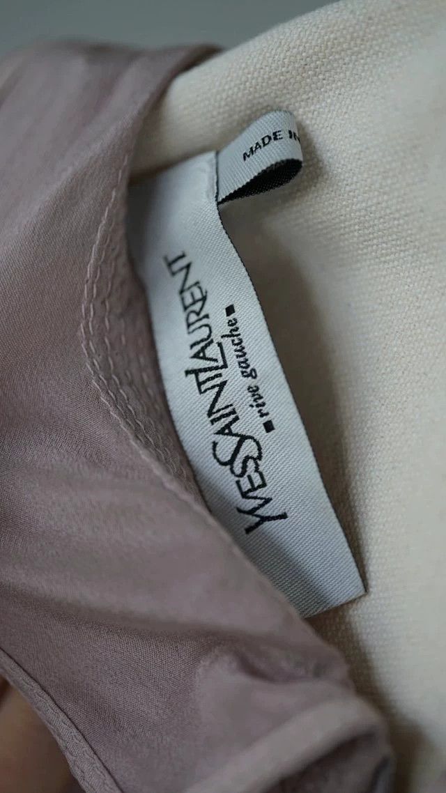 Yves Saint Laurent YSL by Tom Ford 03 Fall Silk Lilac Pink Dress Size S / US 4 / IT 40 - 8 Thumbnail