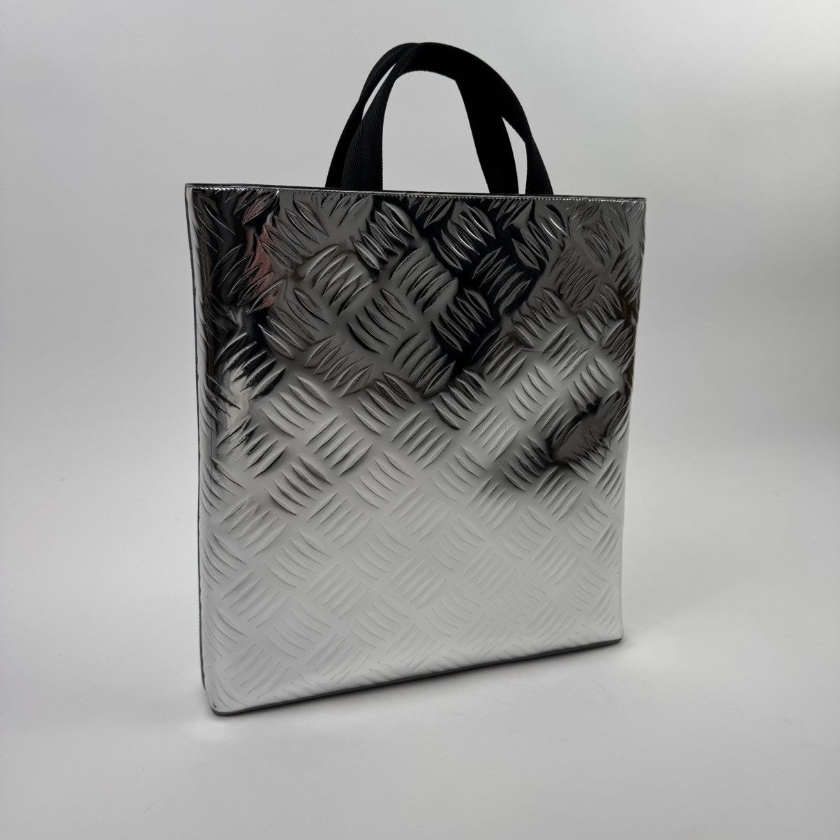 Prada Prada FW2023 Silver Leather Tote Bag Size ONE SIZE - 4 Thumbnail