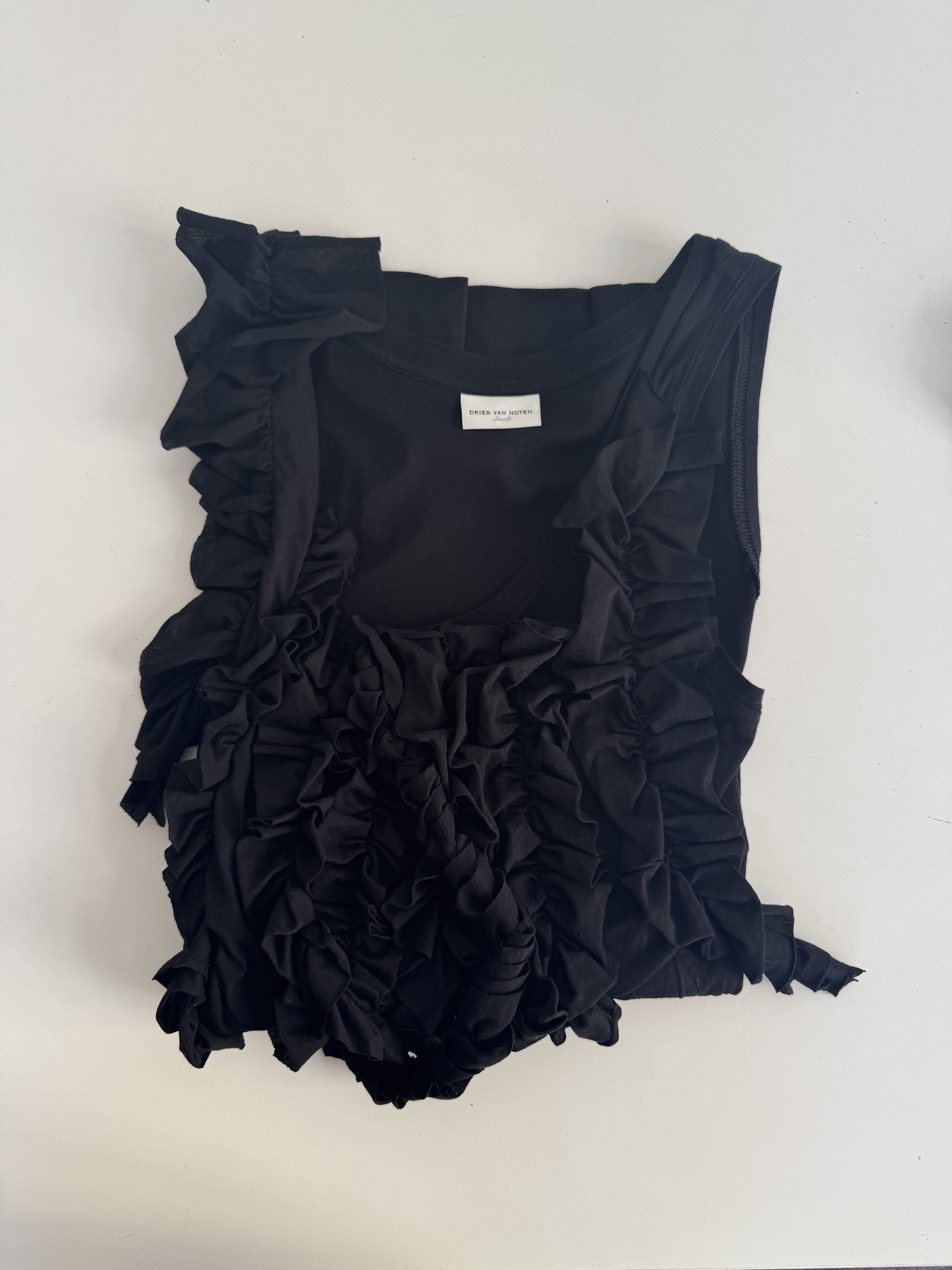 Dries Van Noten Havillo Ruffled Shift Dress Size S / US 4 / IT 40 - 4 Thumbnail