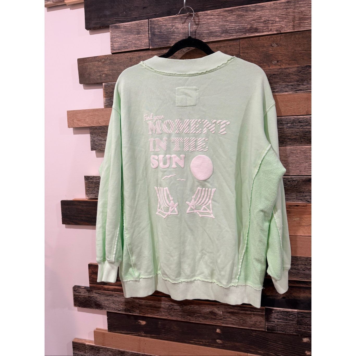 ABLE Aerie oversized relaxed fit v-neck sweatshirt sz XS Size XS / US 0-2 / IT 36-38 - 2 Thumbnail