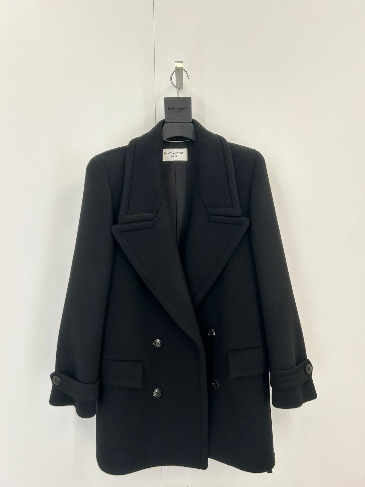 Saint Laurent Paris Double-breasted, four button peacoat Size US M / EU 48-50 / 2 - 1 Thumbnail