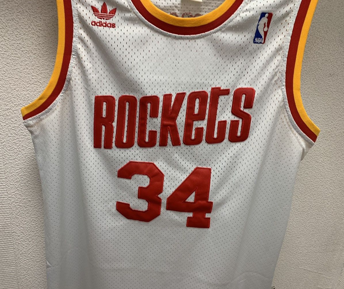 Adidas Olajuwon adidas nba jersey Houston rockets L sz 34 vintage Size US L / EU 52-54 / 3 - 5 Thumbnail