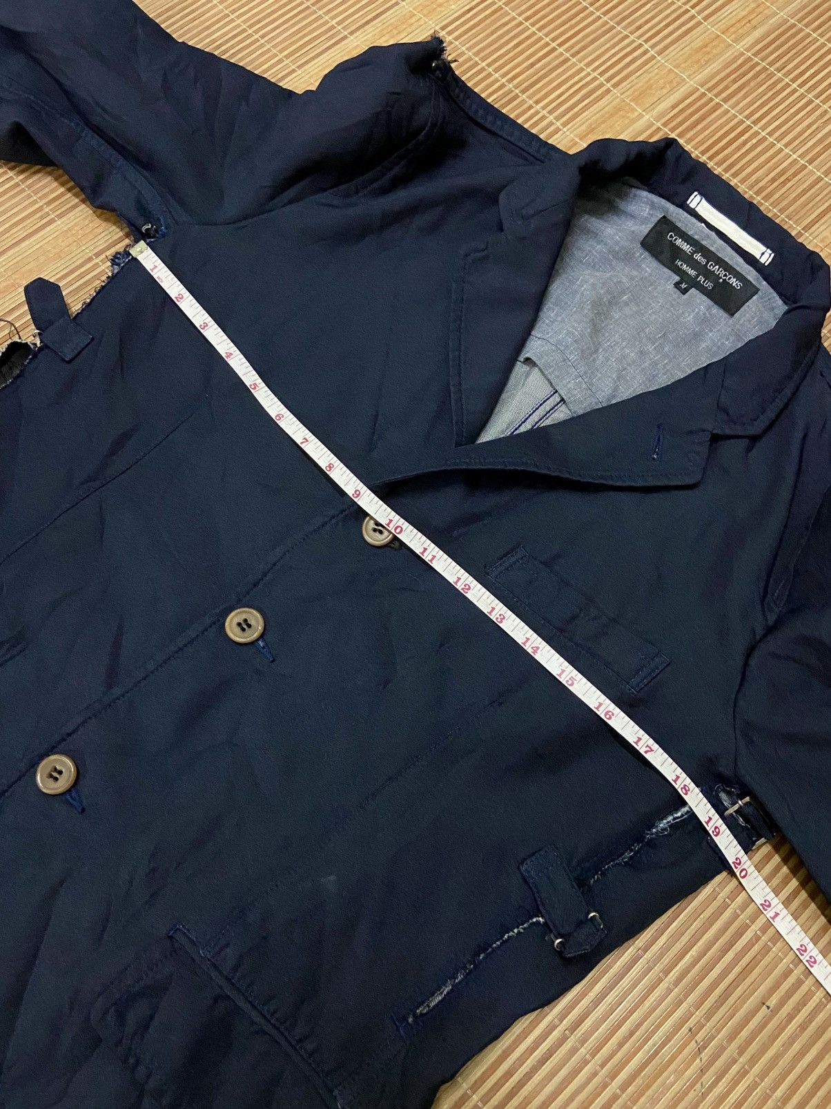 Comme des Garcons Homme Plus COMME DES GARCONS DISTRESSED BLAZER Size 36R - 10 Thumbnail