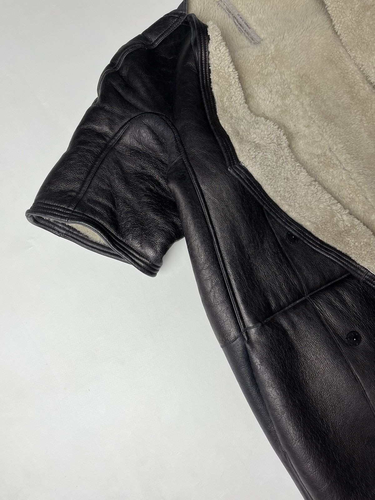 Rick Owens Rick Owen’s Sphinx F/W 15 Leather Jacket Size M / US 6-8 / IT 42-44 - 4 Thumbnail