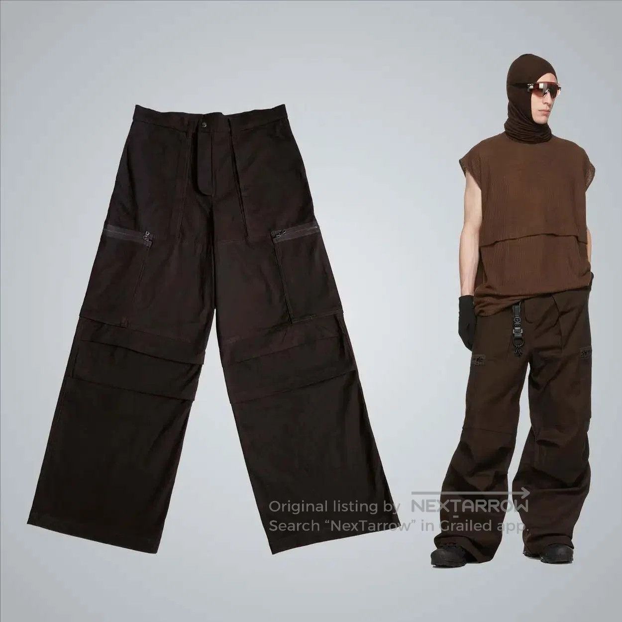 Bryan Jimenez Bryan Jimenez Wide Leg Work Pants Size US 30 / EU 46 - 7 Thumbnail