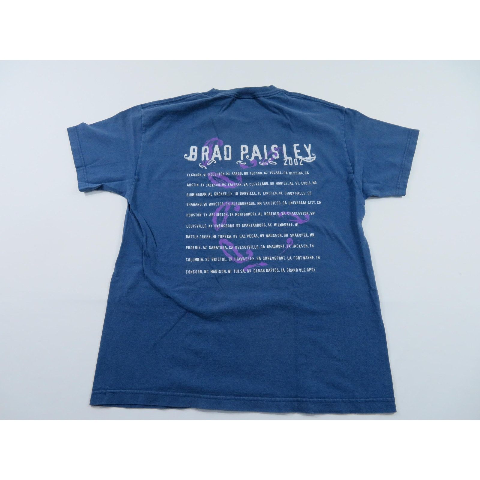 AAA Brad Paisley Country Rock Shirt Blue Sz L Y2K R10 Size US L / EU 52-54 / 3 - 3 Thumbnail