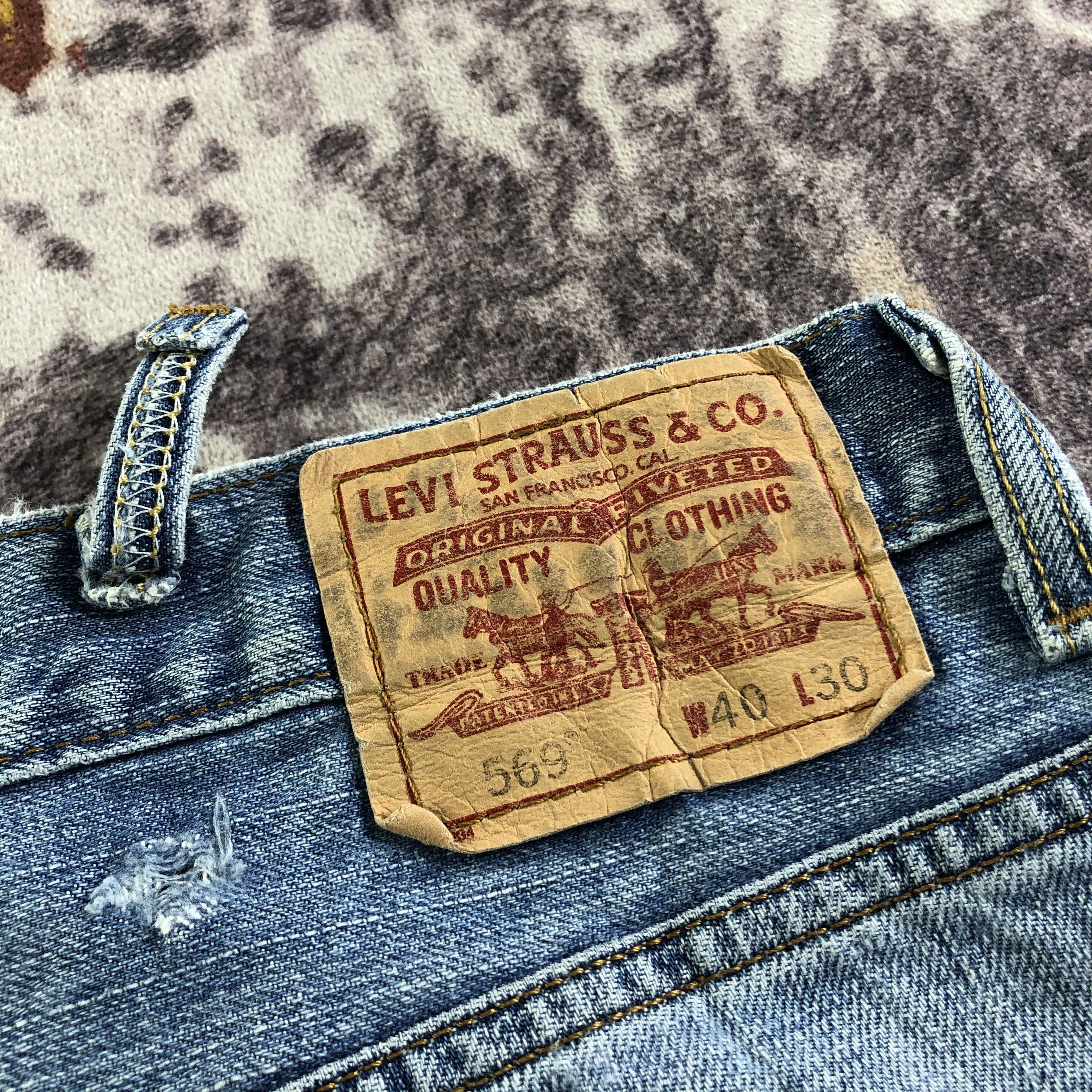Levi's × Vintage Vintage Blue Wash Levis 569 Jeans-JM3517 Size US 41 - 6 Thumbnail