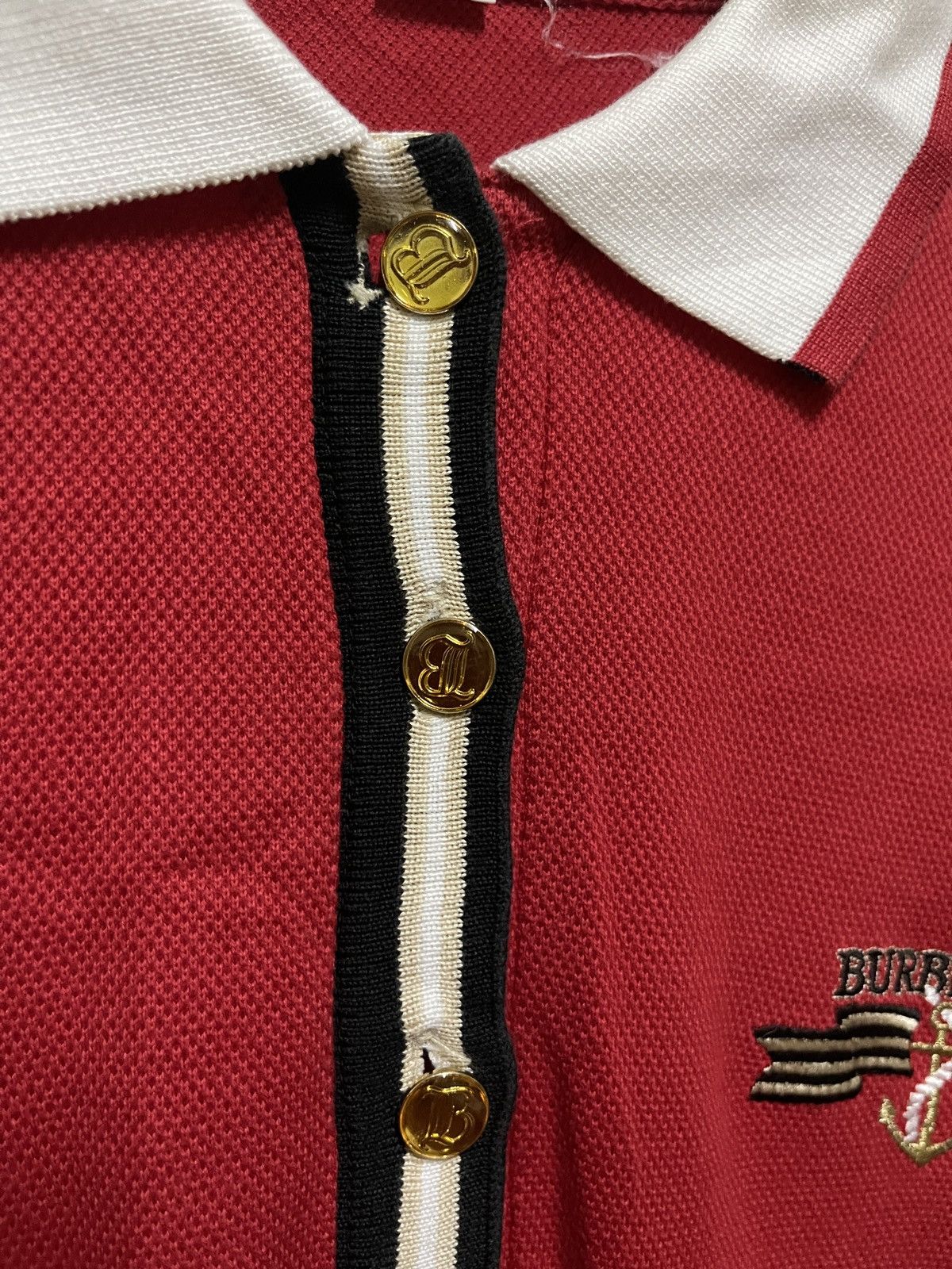 Burberry × Vintage Burberrys Polo Red Size US M / EU 48-50 / 2 - 7 Thumbnail