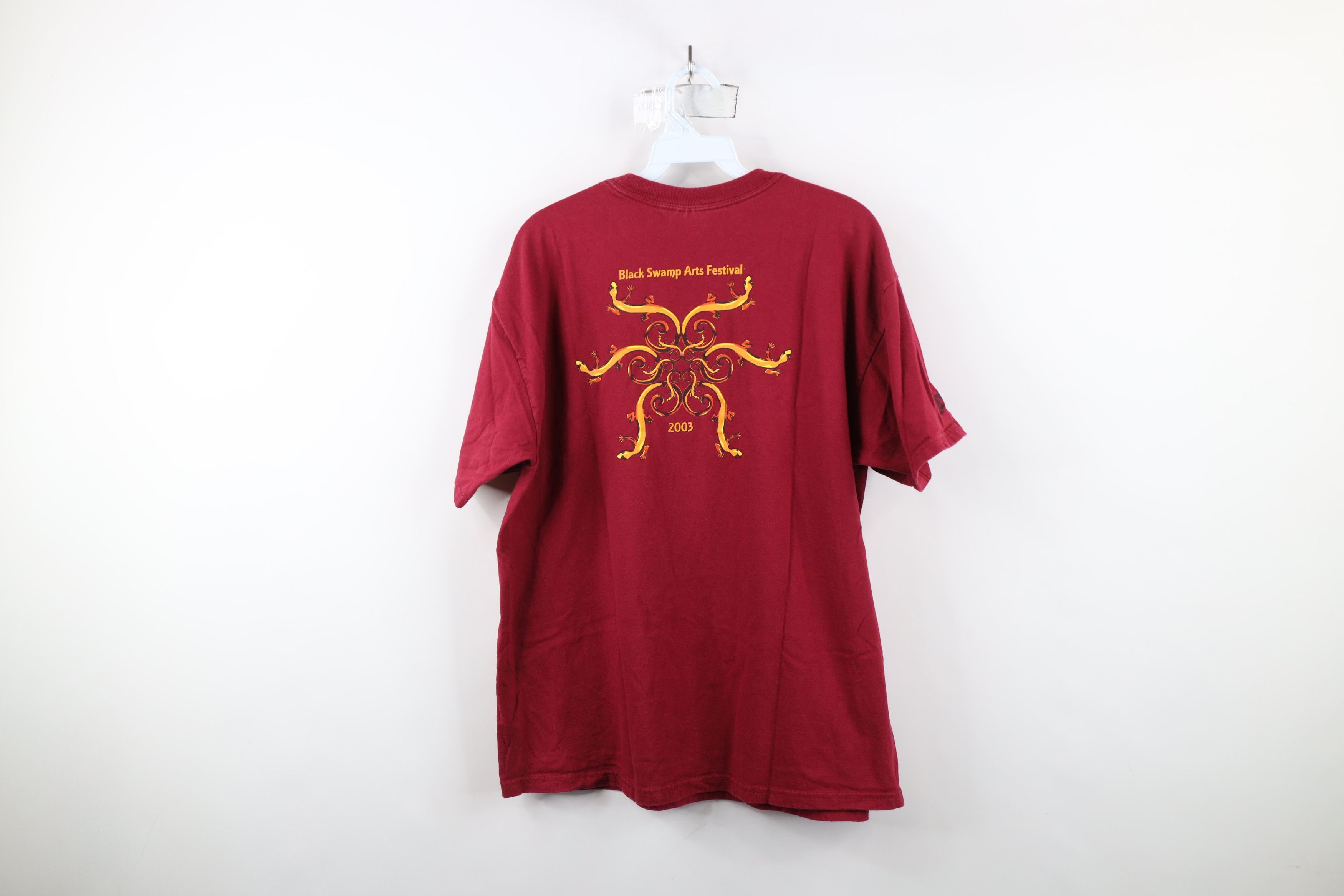 Vintage Vintage Y2K 2003 Swamp Arts Festival Lizard Gecko T-Shirt Size US L / EU 52-54 / 3 - 10 Thumbnail