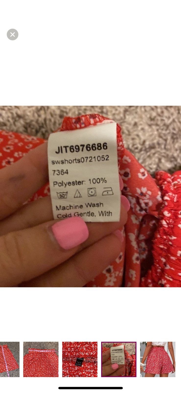 Shein Shein large belted ditsy floral shorts Size 34" / US 12 / IT 48 - 7 Thumbnail