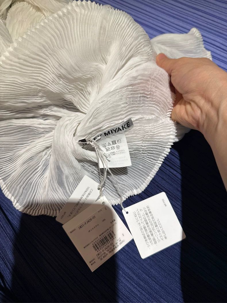 Issey Miyake issey miyake size:2 White willow short sleeves Size XXS / US 00 / IT 34 - 3 Thumbnail