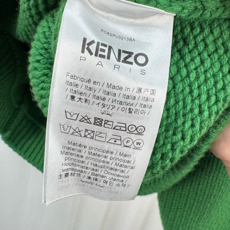 Kenzo KENZO Haitang flower wool knit sweater Size S / US 4 / IT 40 - 6 Thumbnail