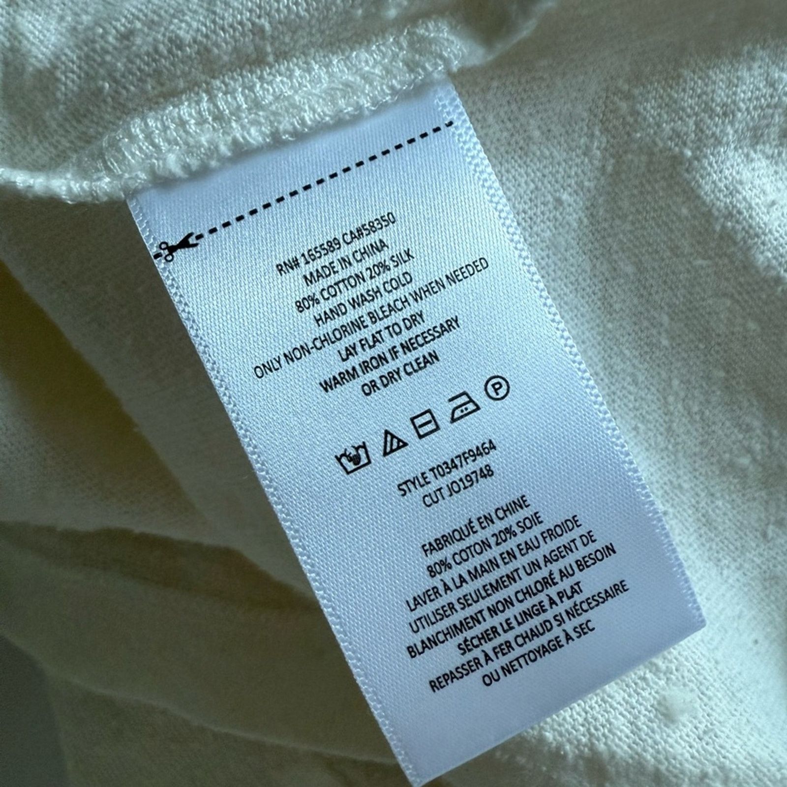 Joie New Soft Joie Rami top - ivory - Small - $128 Size S / US 4 / IT 40 - 10 Thumbnail