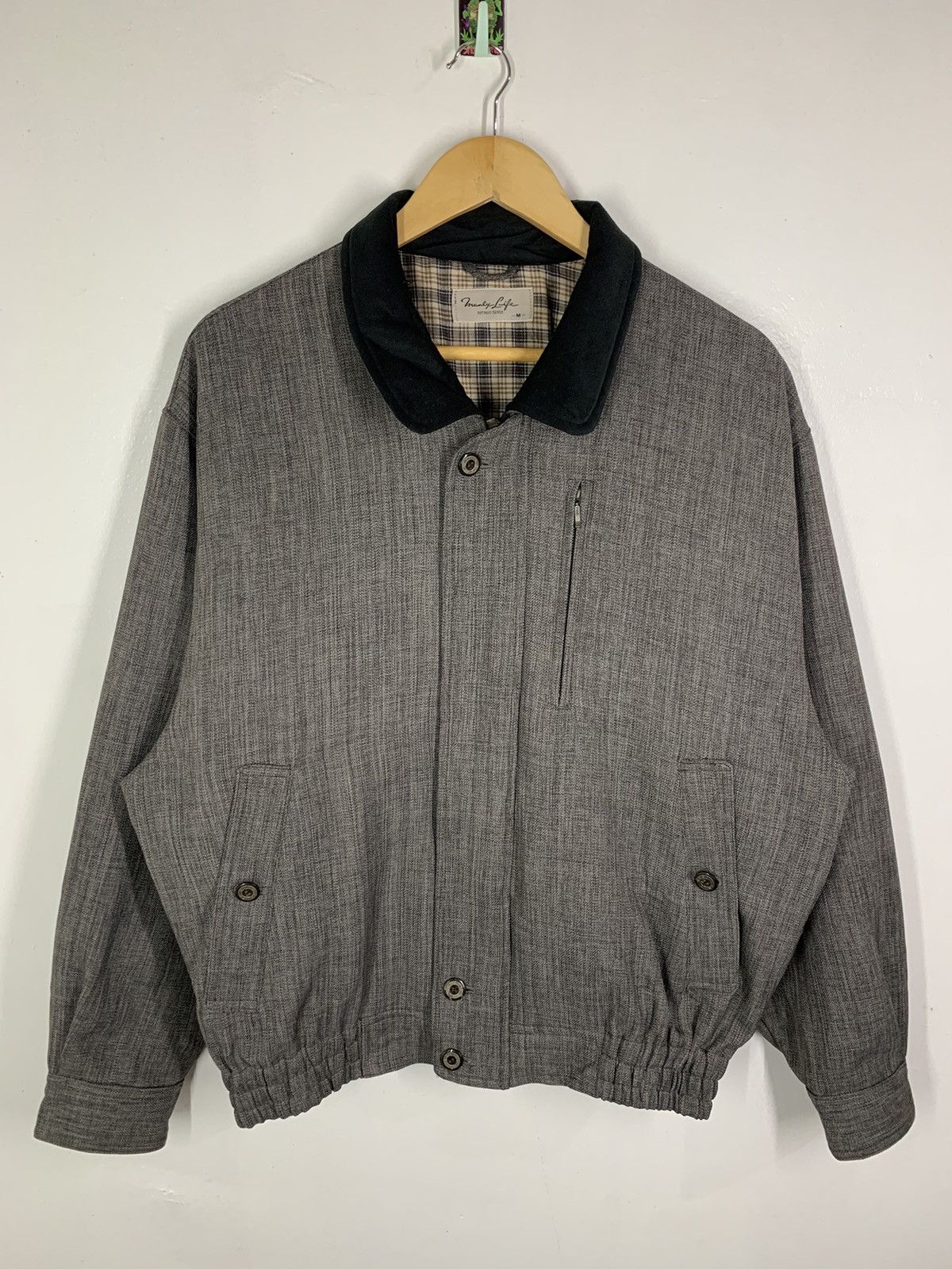 Japanese Brand × Vintage Vintage Japanese Brand Manly Life Bomber Jacket Size US M / EU 48-50 / 2 - 1 Thumbnail