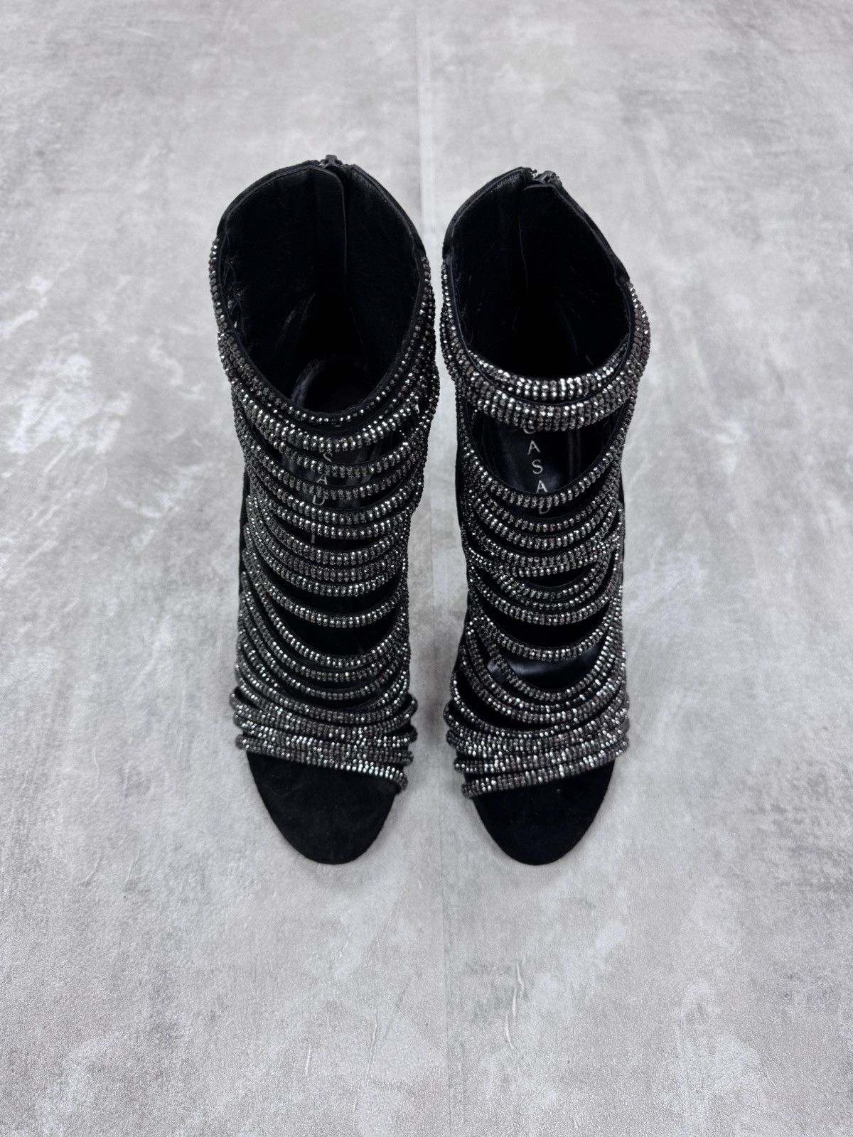 Casadei Casadei open crystal ankle high heels Women’s size 40 Size US 9 / IT 39 - 7 Thumbnail