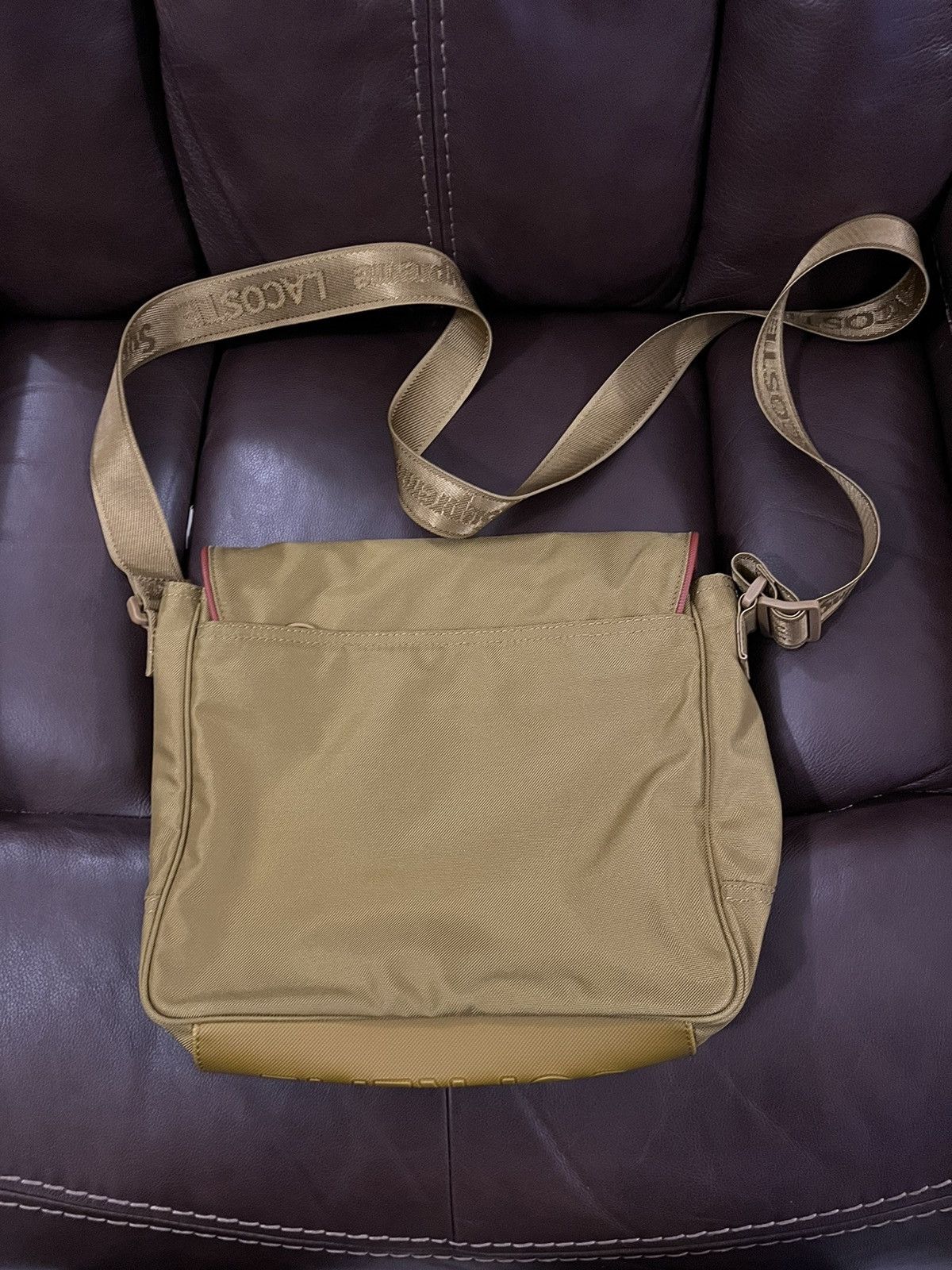バッグ Supreme LACOSTE Small Messenger Bag Gold Supreme LACOSTE Small Messenger Bag Gold