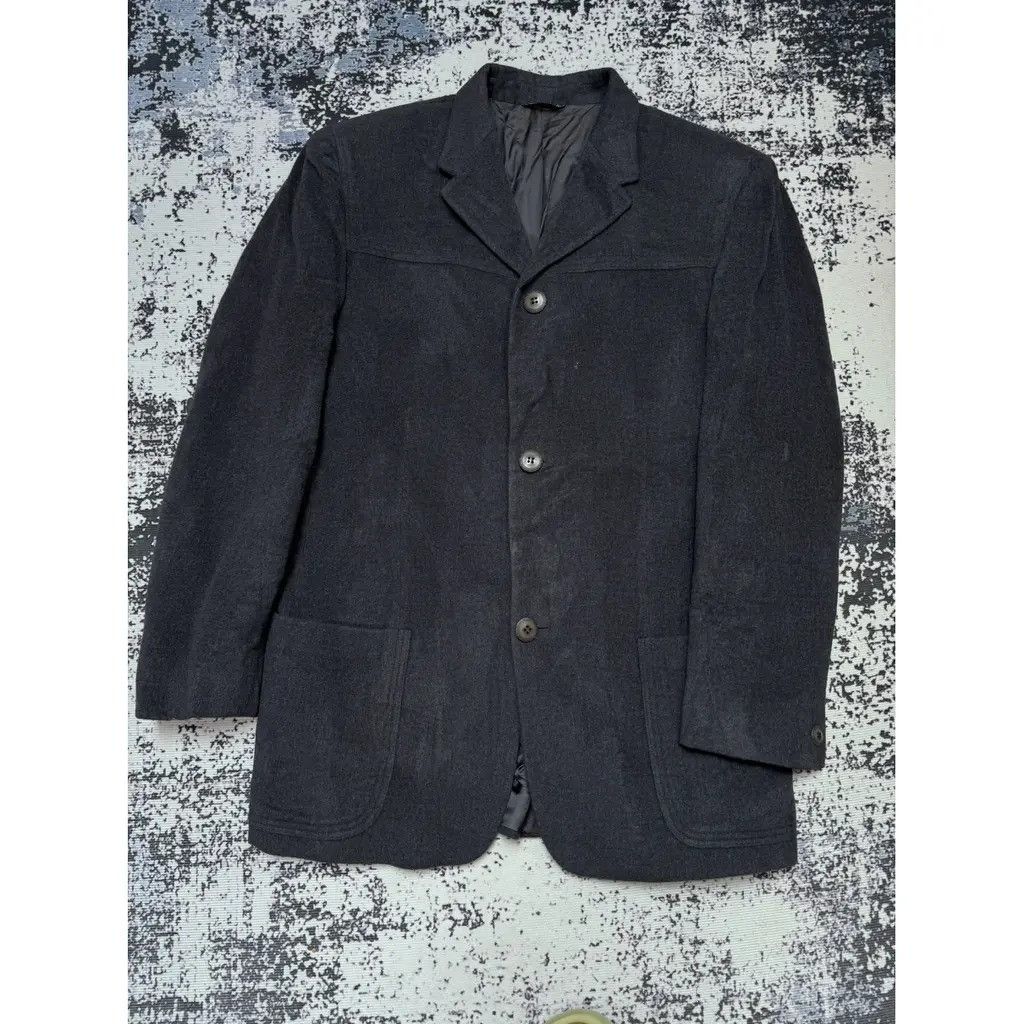 Versace Versace Wool Coat Grey Size 50 fit M Size US M / EU 48-50 / 2 - 2 Thumbnail