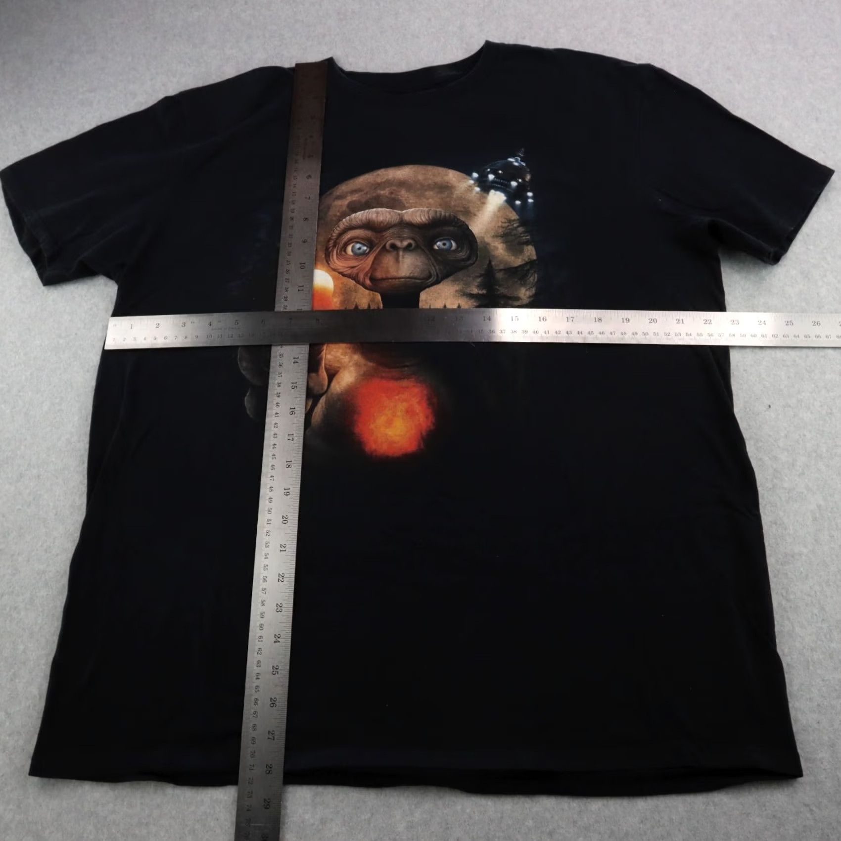 Vintage FRIGHT RAGS E.T. the Extra-Terrestrial Shirt Mens XL Black Movie Size US XL / EU 56 / 4 - 3 Thumbnail