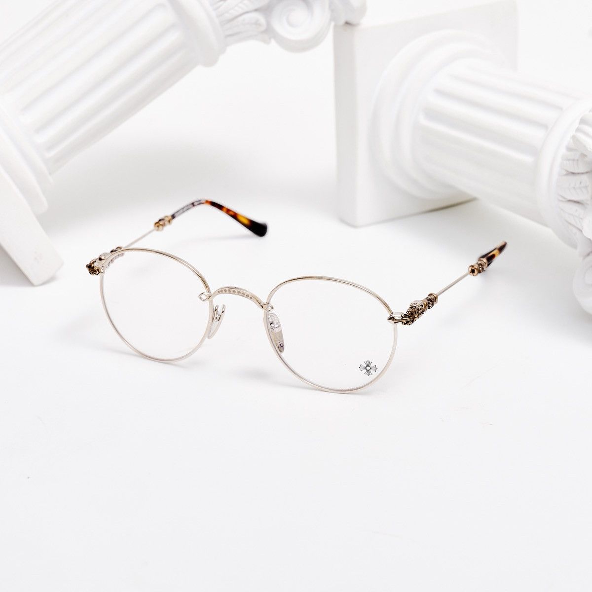 Chrome Hearts CHROME HEARTS BUBBA - A SHINY SILVER - PLASTIC GLASSES Size ONE SIZE - 1 Thumbnail