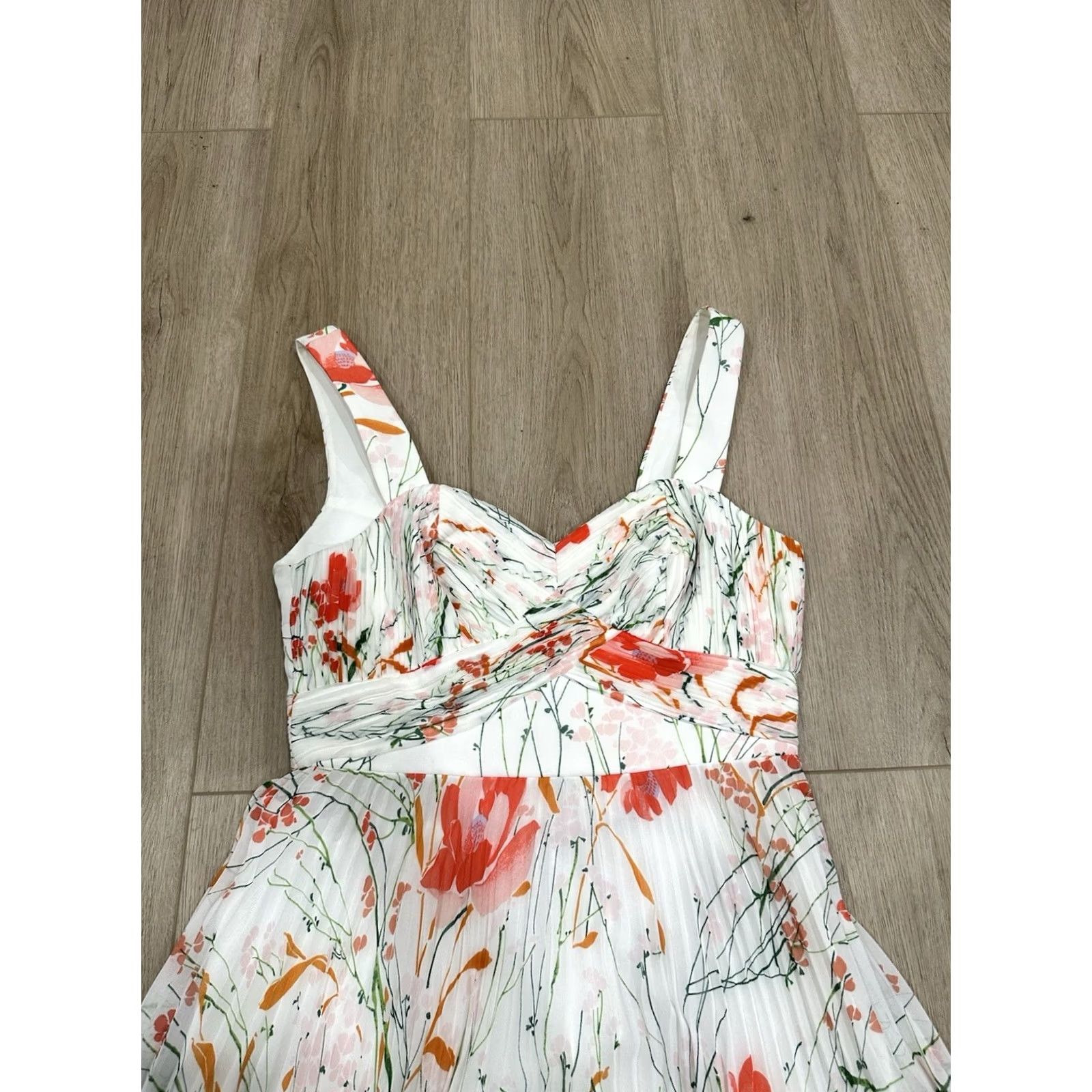 Karen Millen VINTAGE N/A Karen Millen Floral Midi Dress Royal Ascot N/A Size M / US 6-8 / IT 42-44 - 4 Thumbnail