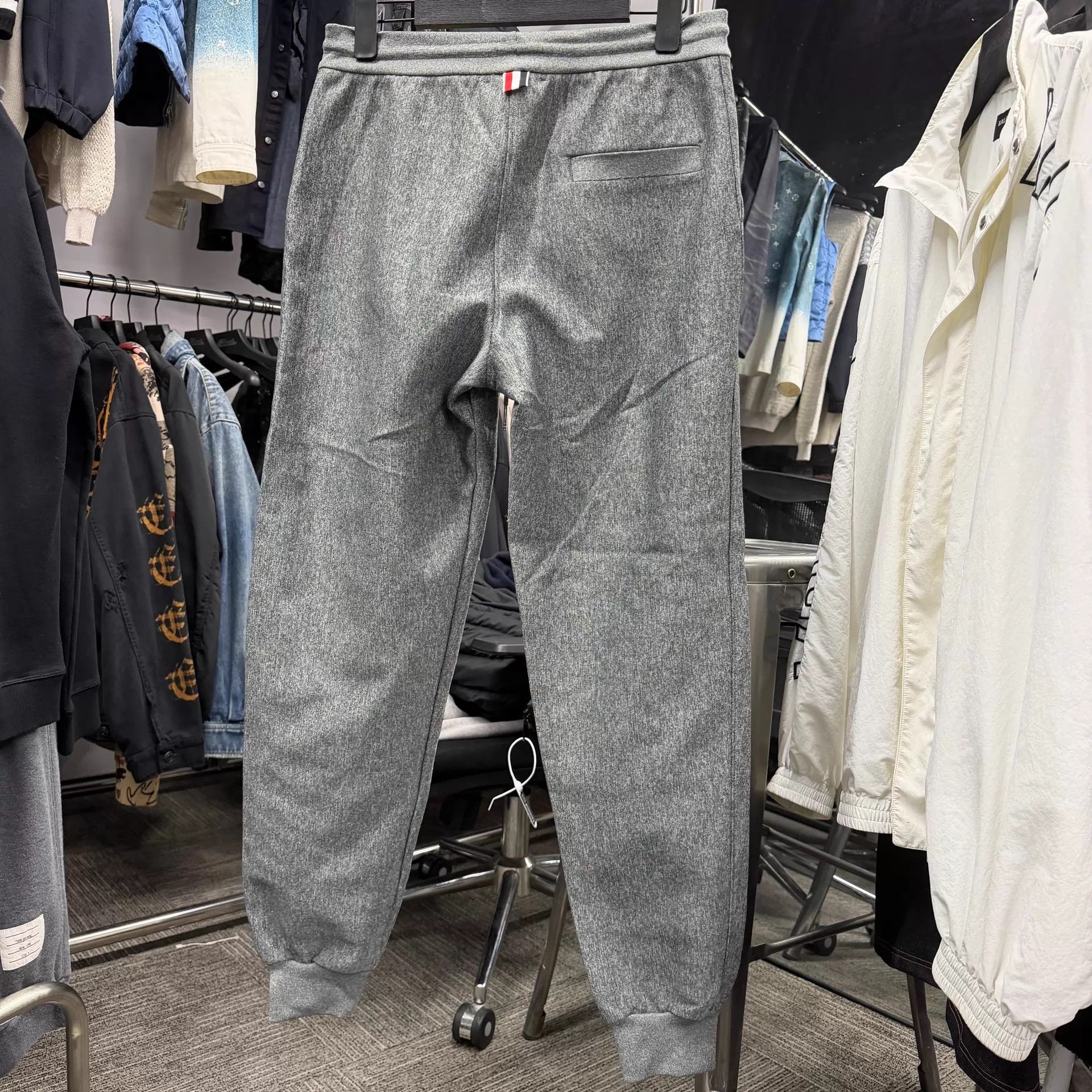 Thom Browne Thom Browne Gray Diamond Knee Panel Sweatpants 1 Size US 29 - 5 Thumbnail