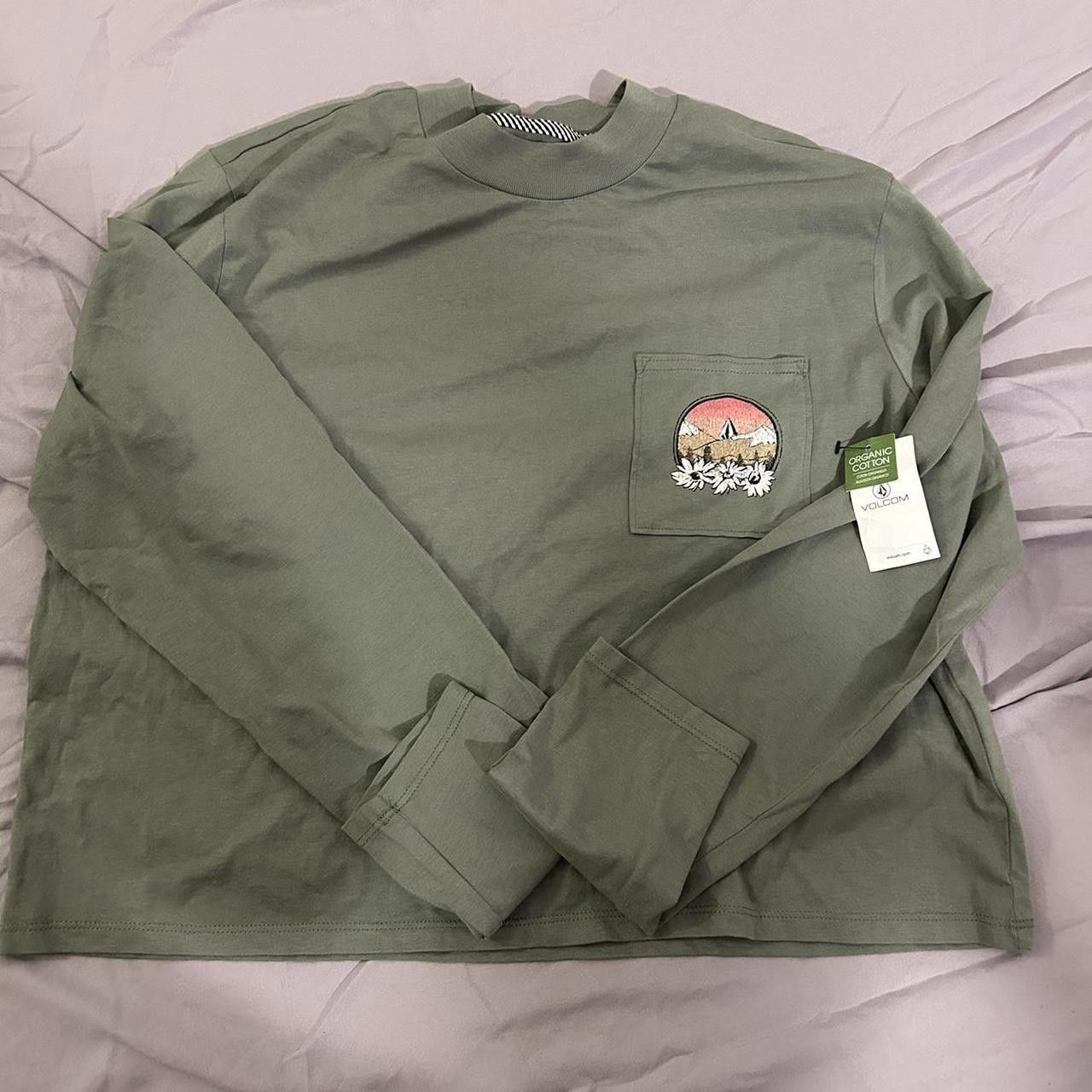 Volcom Volcom Women's Green and Pink Tshirt Size XL / US 12-14 / IT 48-50 - 1 Thumbnail