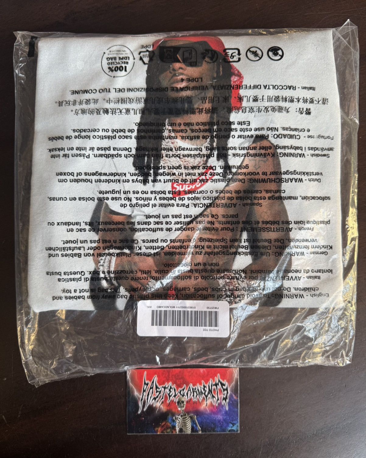 Supreme Supreme Playboi Carti Photo Tee Black Size US XXL / EU 58 / 5 - 1 Thumbnail