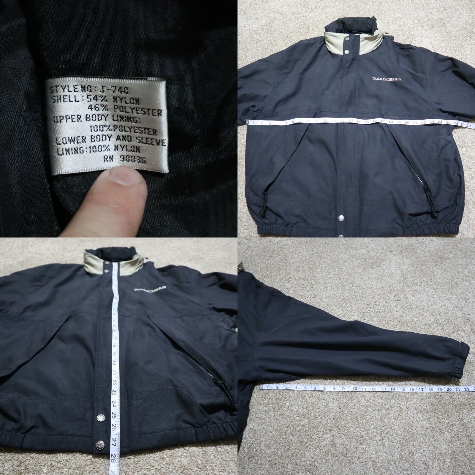 Port Authority Port Authority Jacket Embroidered Windbreaker Hooded Black Mens XL Manhelm Daimler Chrysler (no extra info) Size US XL / EU 56 / 4 - 8 Thumbnail