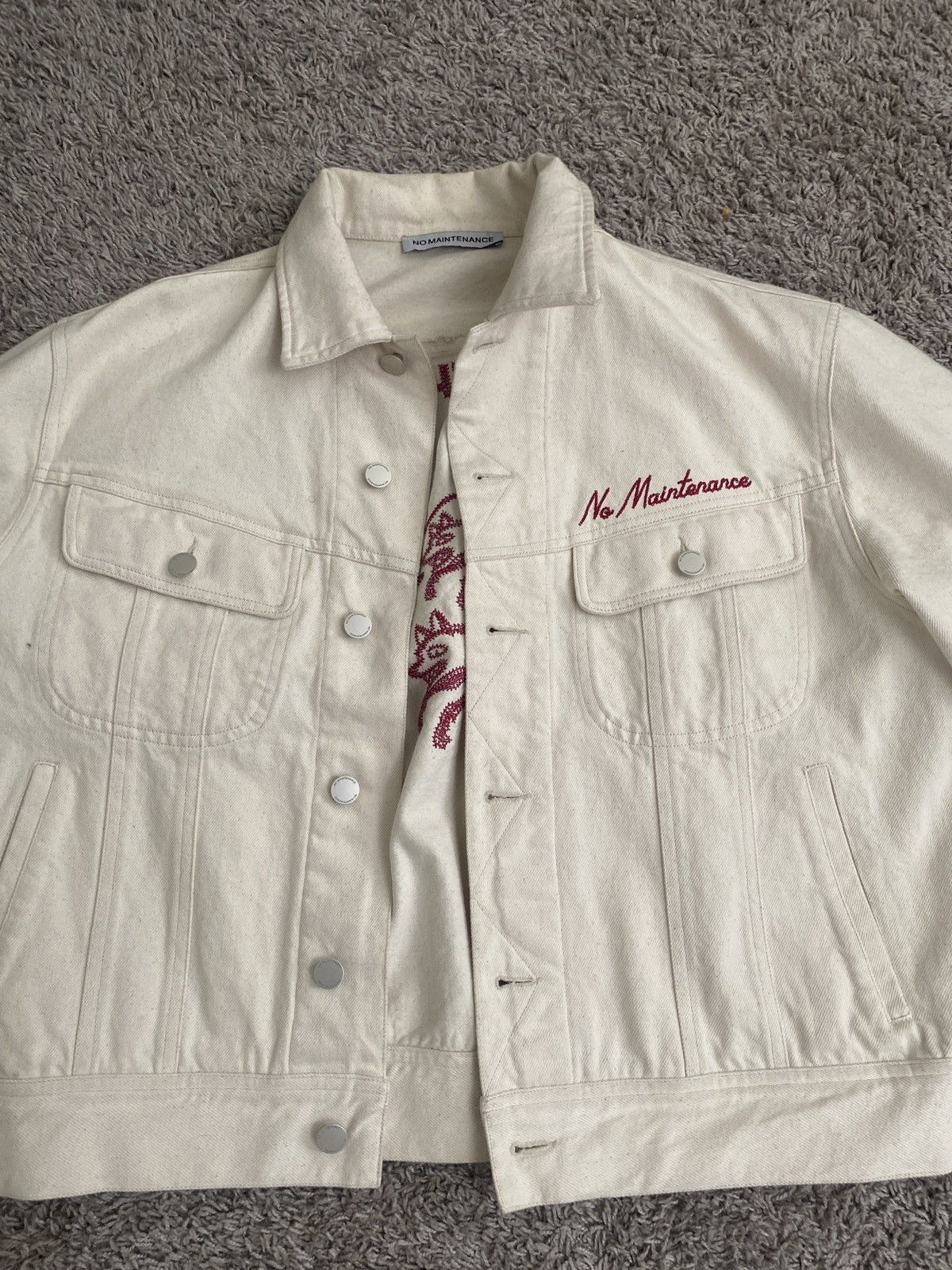 No Maintenance No maintenance Made in the Shade Ecru Denim jacket Size US L / EU 52-54 / 3 - 3 Thumbnail