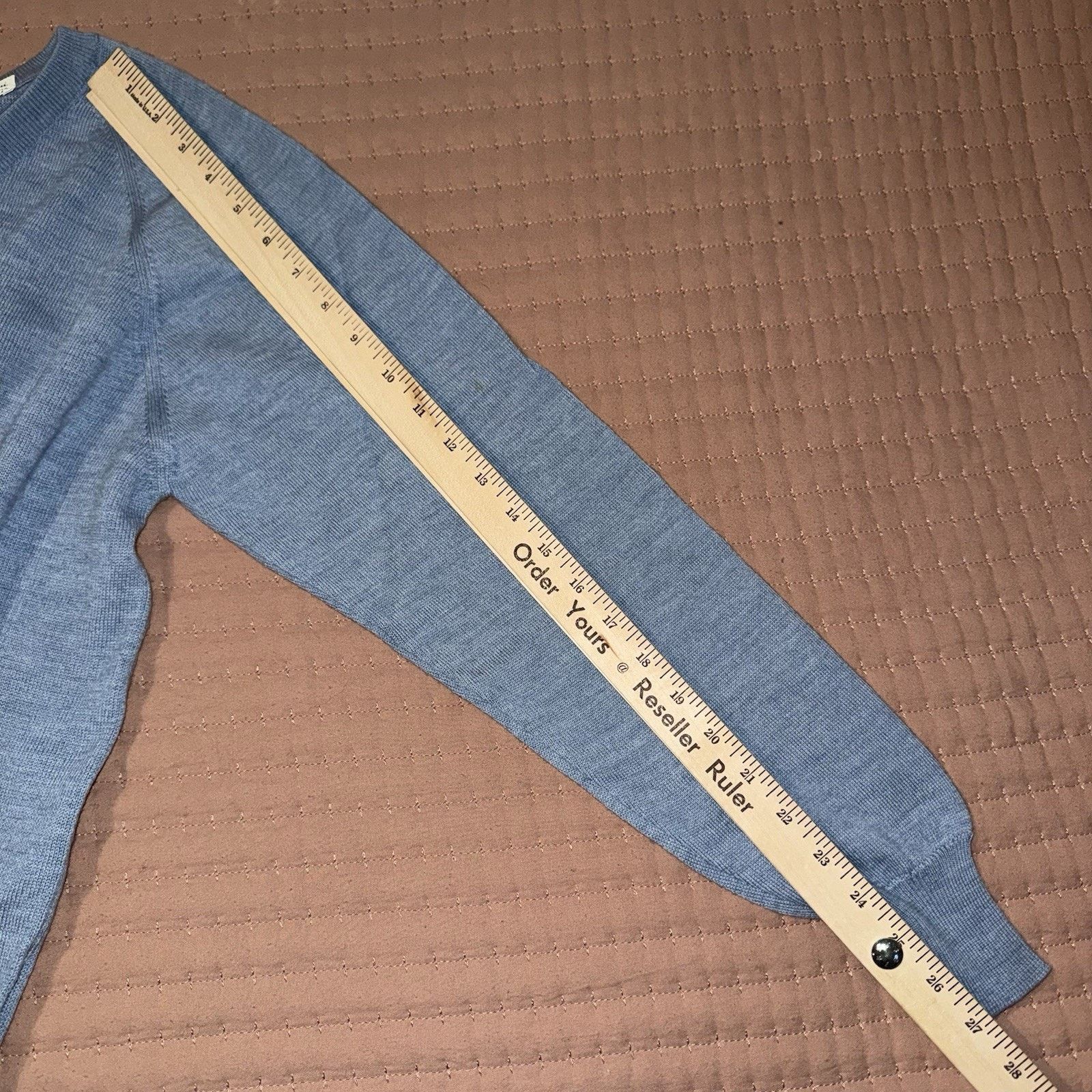 Other Nicola Mancini Blue V Neck Italian Soft Wool blend Sweater L Size US L / EU 52-54 / 3 - 7 Thumbnail