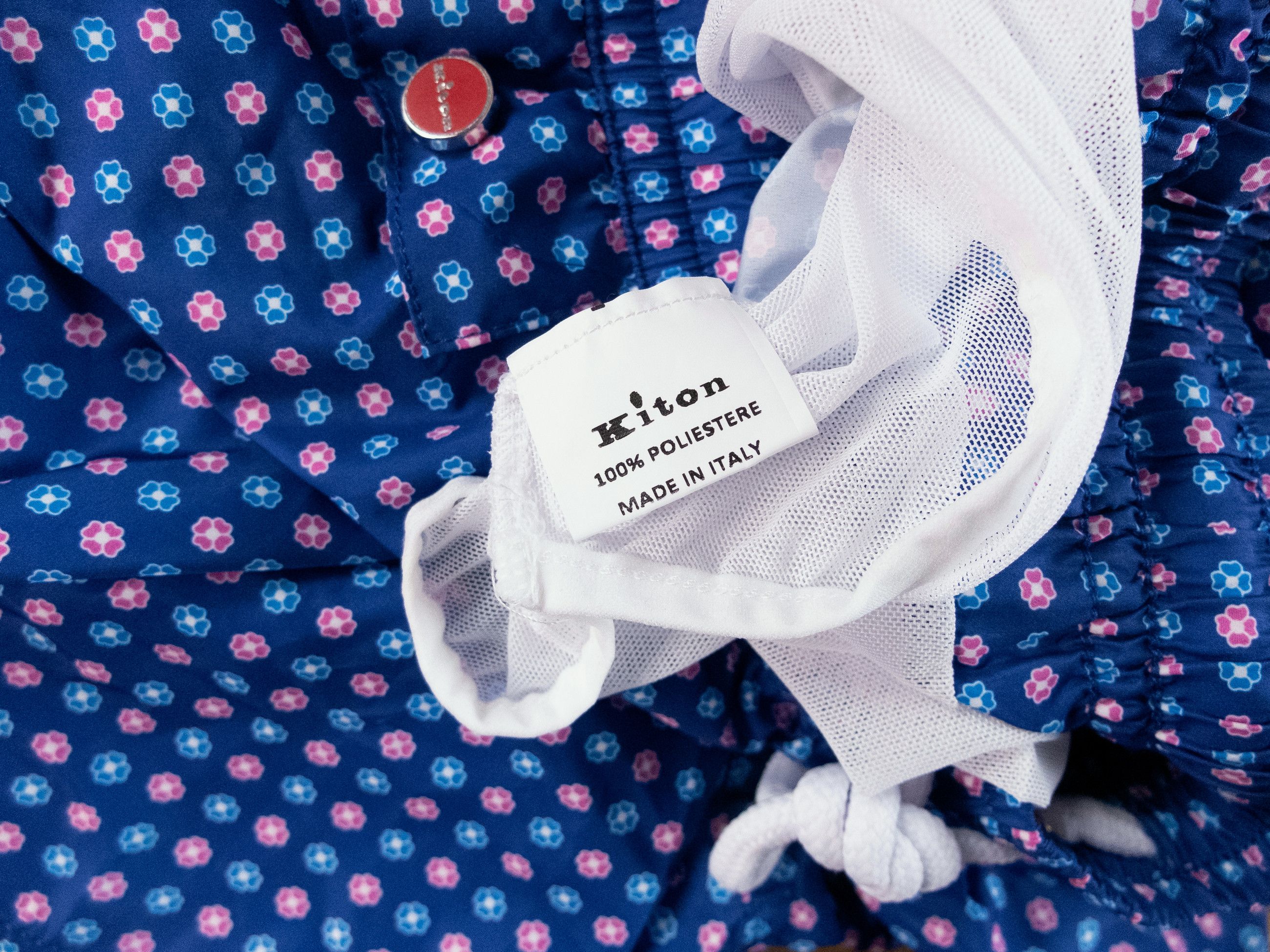 Kiton KITON Napoli blue floral print nylon swim shorts Medium Size US 32 / EU 48 - 5 Thumbnail