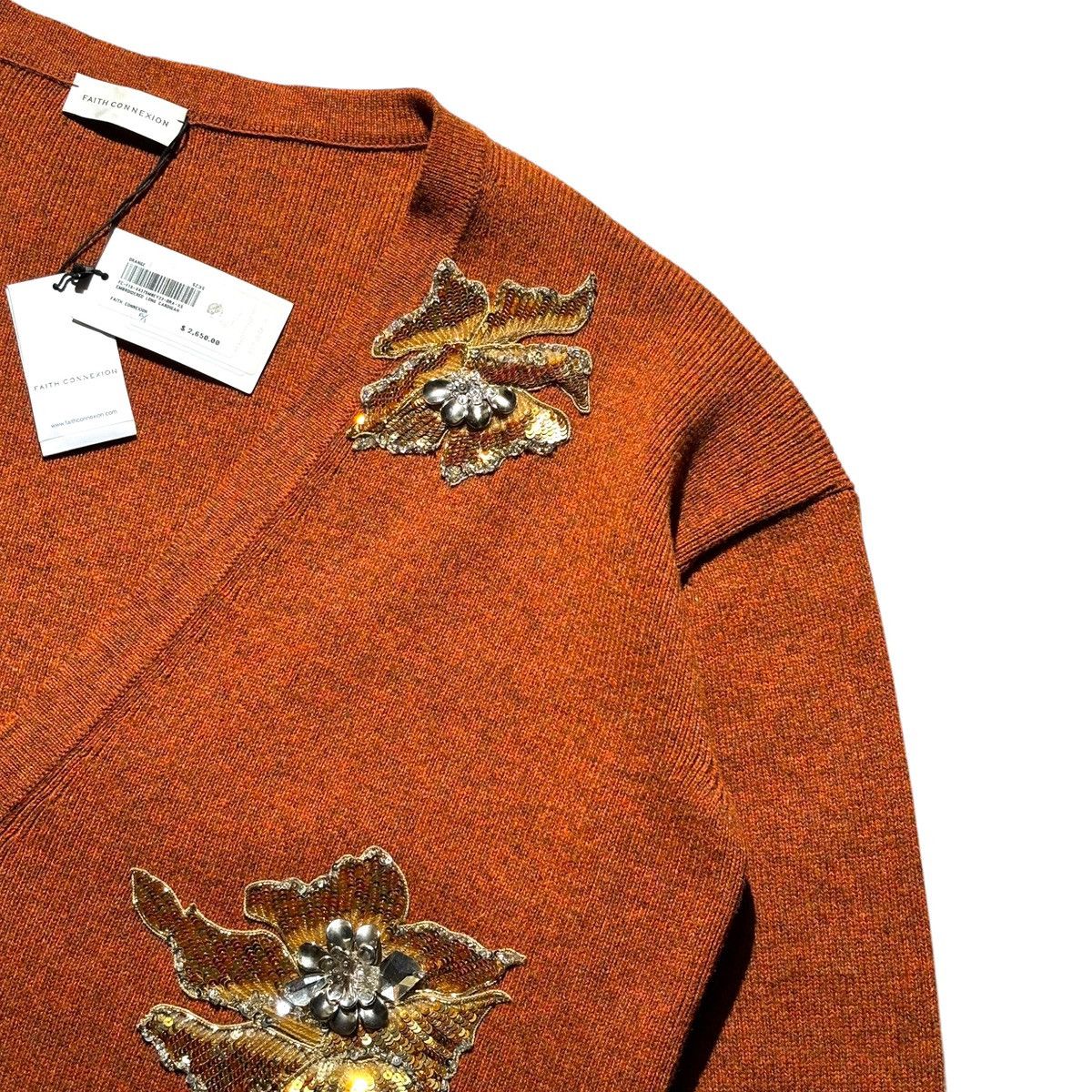 Faith Connexion $2,650 oversized Runway crystal embellished wool cardigan Size US XS / EU 42 / 0 - 2 Thumbnail