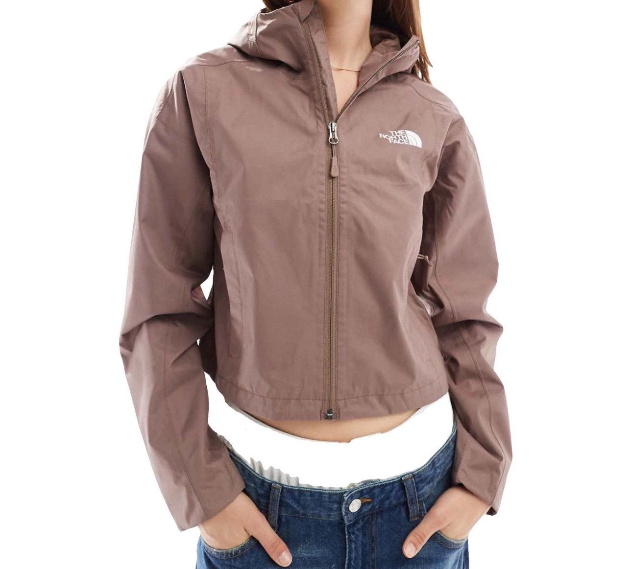 The North Face Short waterproof jacket The North Face Quest in taupe Size S / US 4 / IT 40 - 2 Thumbnail