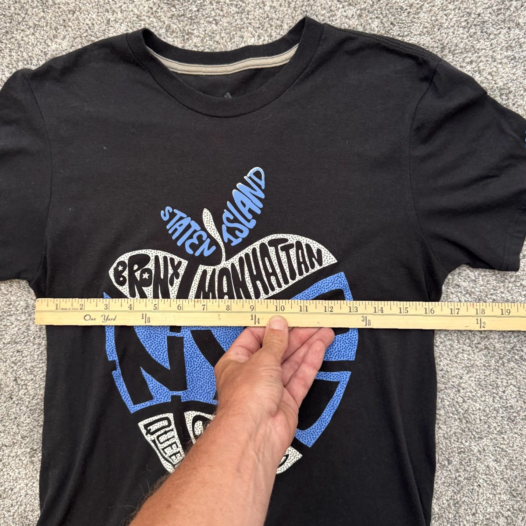 Adidas Adidas Shirt Small NYC Apple Graphic Climalite Man City/Graphic/Graphic Print Crew Neck Short Sleeve Black Polyester Cotton Mens S Size US S / EU 44-46 / 1 - 3 Thumbnail