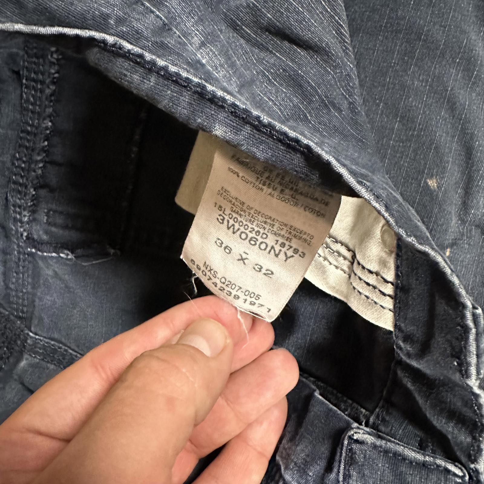 Wrangler Vintage Wrangler Men Cargo Pants 38 faded navy thrashed Size US 38 / EU 54 - 3 Thumbnail
