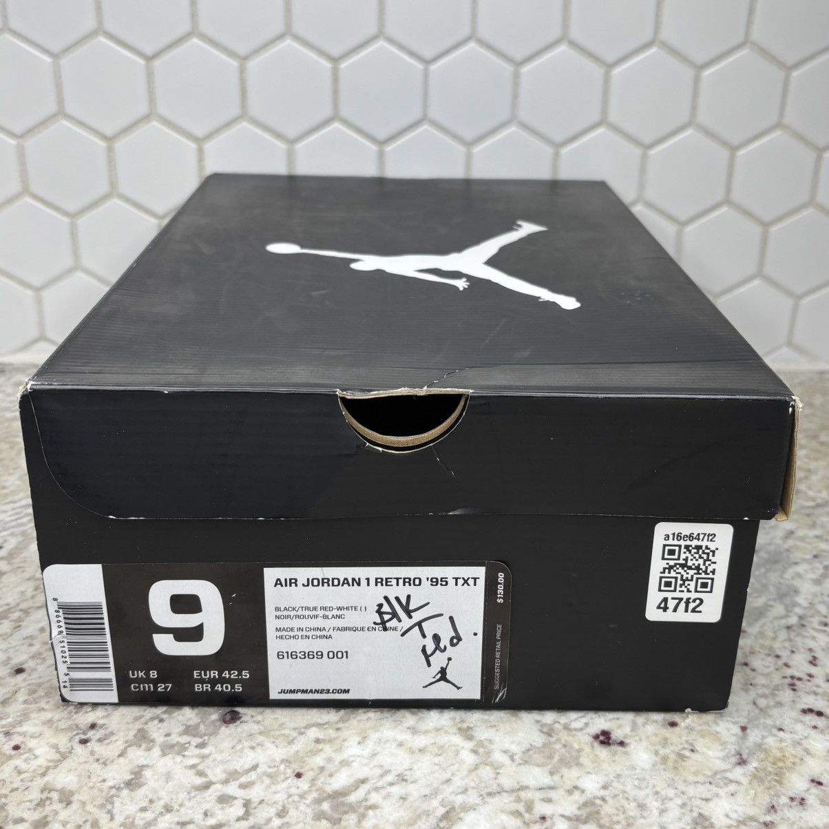 Jordan Brand Size 9 - Jordan 1 Retro 95 Txt Bred 2013 BRAND NEW W/BOX Size US 9 / EU 42 - 12 Thumbnail