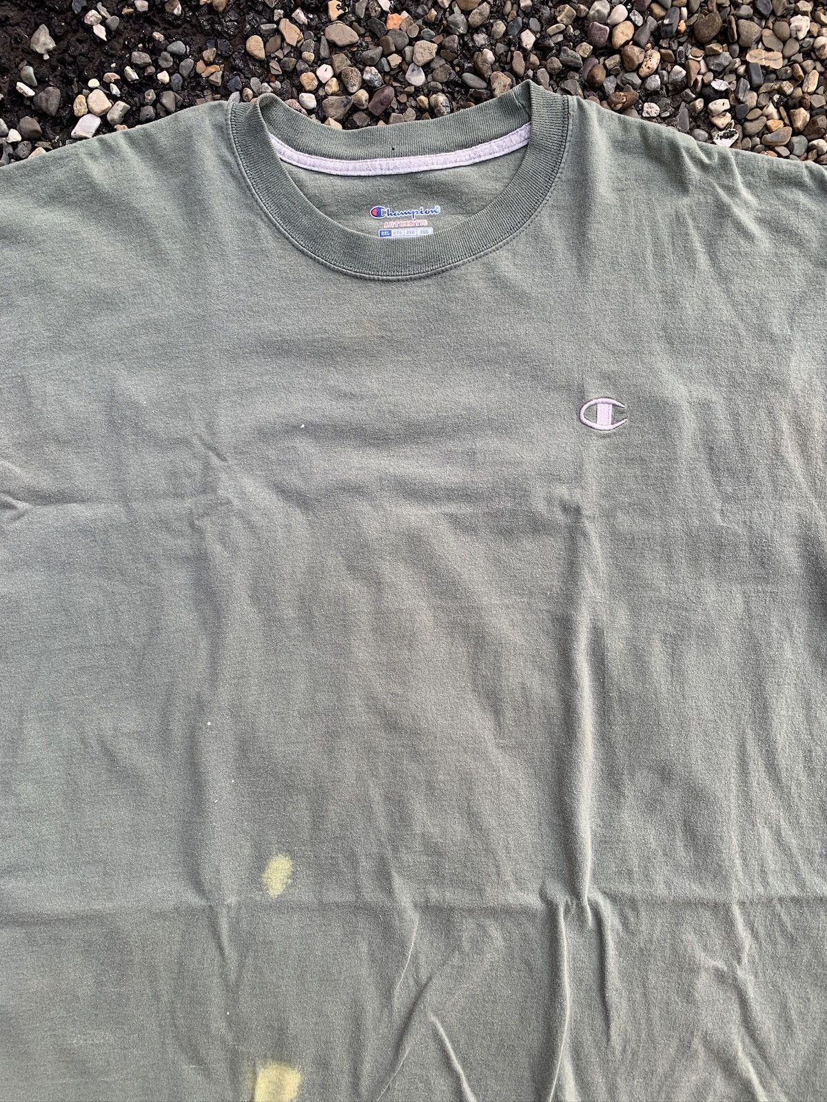 Champion Champion Sportswear Earth Green Heavyweight Blank T-Shirt Size US XXL / EU 58 / 5 - 2 Thumbnail
