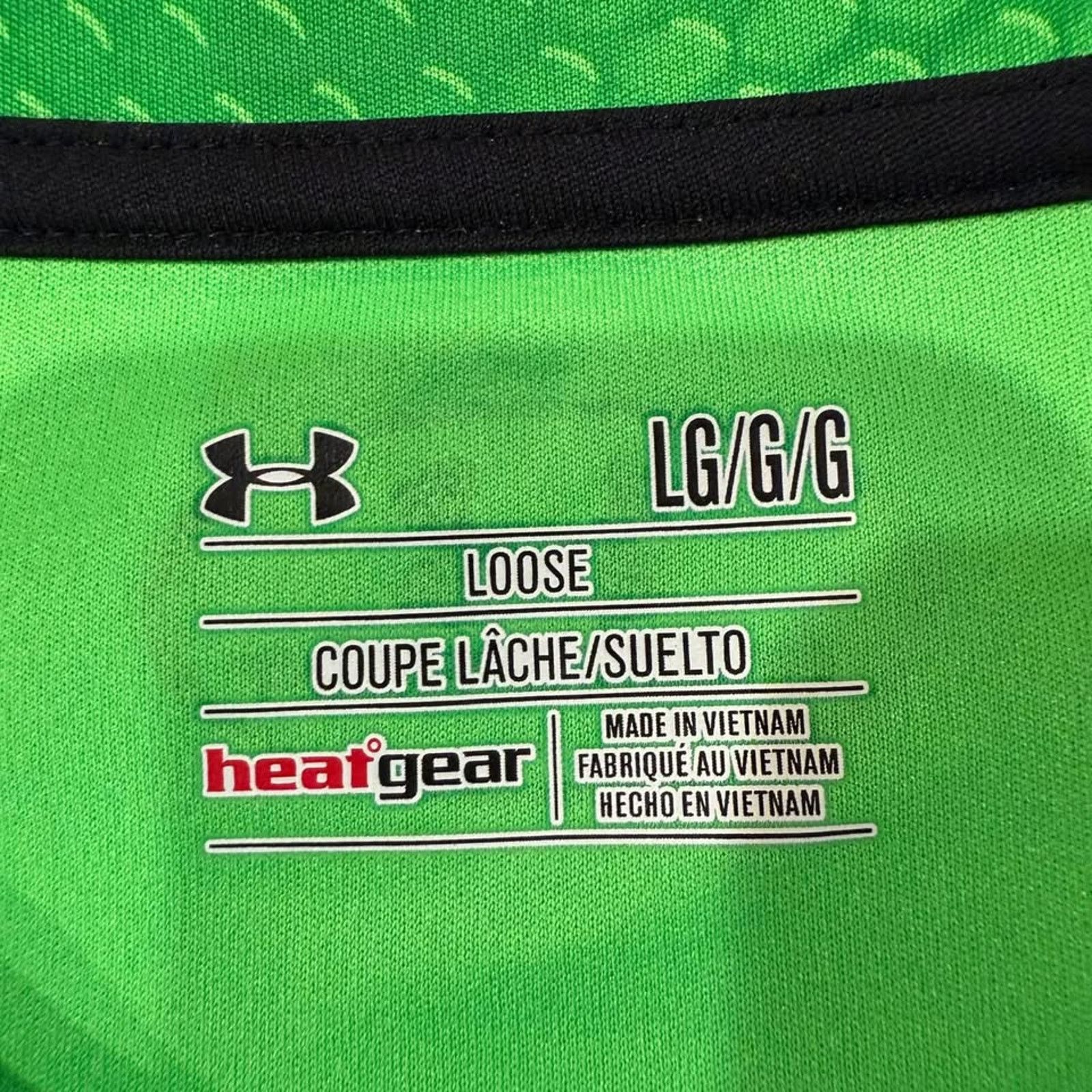 Under Armour Under Armour Heat Gear T-Shirt Men's Large Loose Fit Green Size US L / EU 52-54 / 3 - 4 Thumbnail