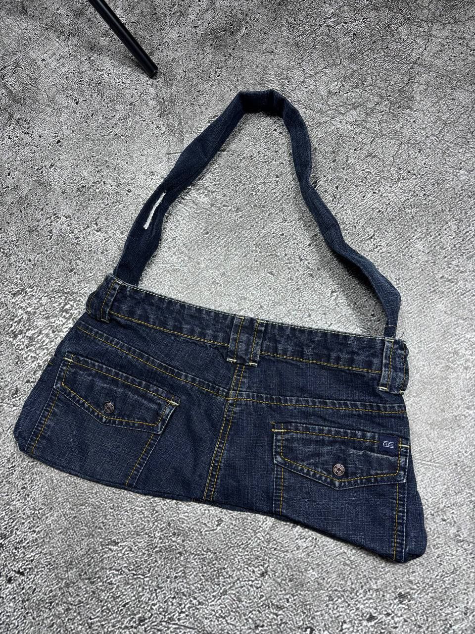 Affliction Vintage Recycled Handmade Denim Shoulder Bag Size ONE SIZE - 7 Thumbnail