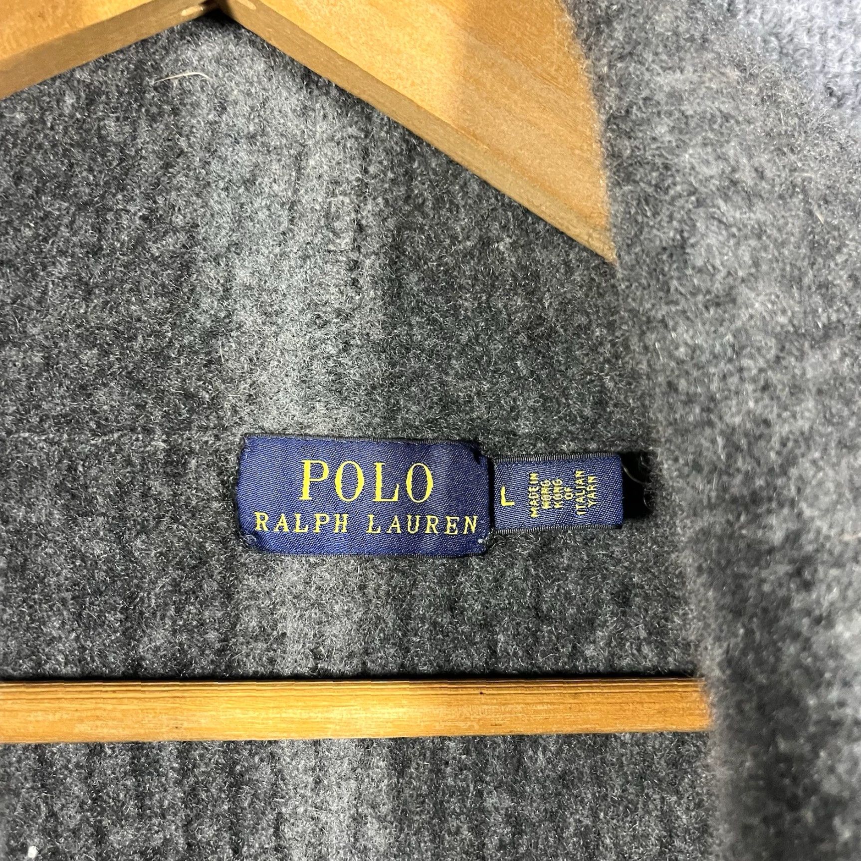 Polo Ralph Lauren Polo Ralph Lauren Cardigan Womens Large Gray Wool Cashmere Blend Shawl Collar Size L / US 10 / IT 46 - 3 Thumbnail