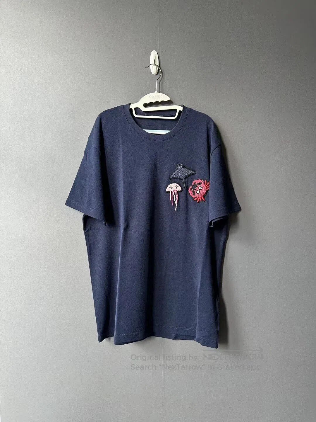 Louis Vuitton Louis Vuitton Navy Blue Ocean Bead All-Over Print Short Sl Size US XL / EU 56 / 4 - 1 Thumbnail