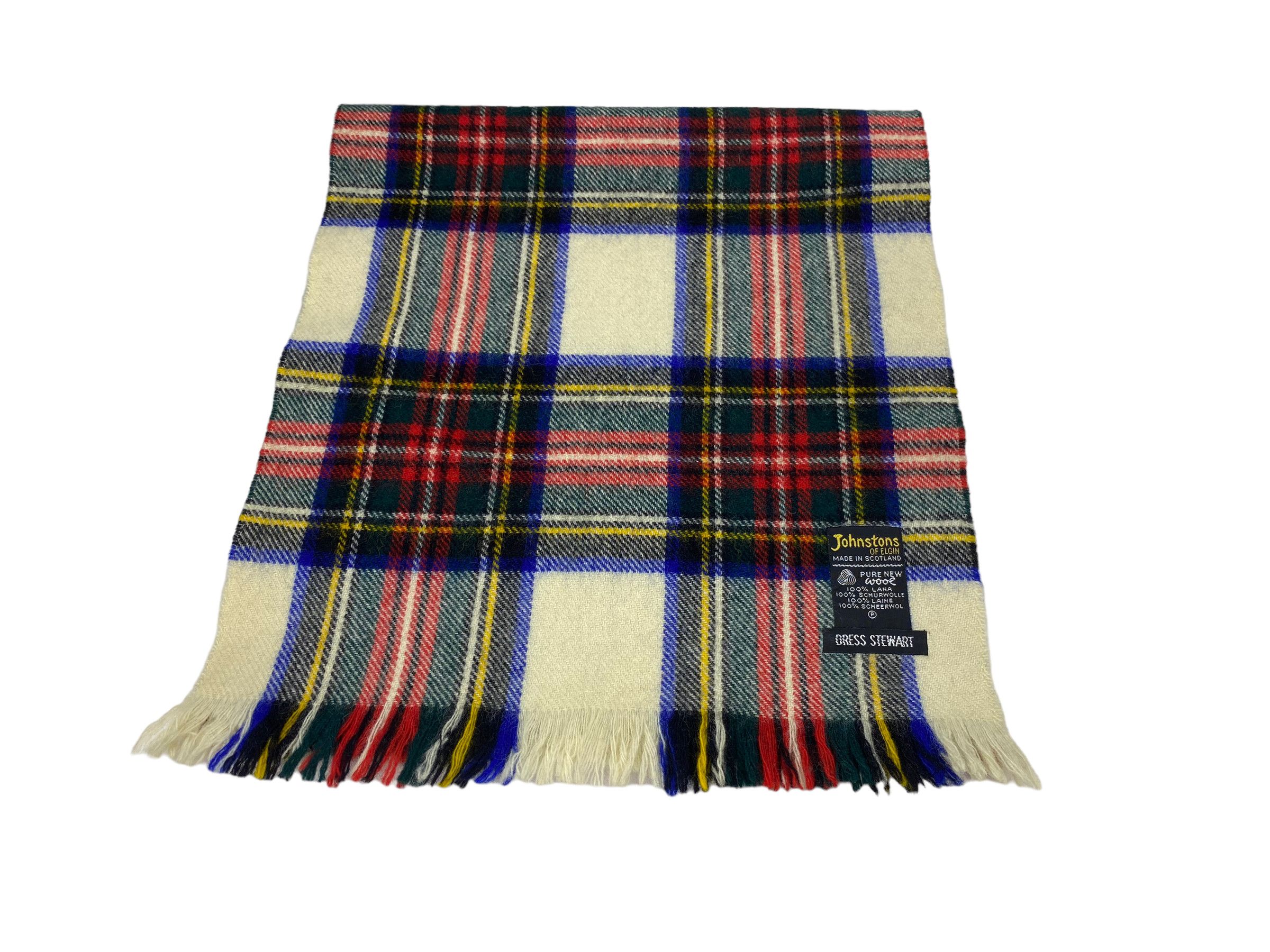 Johnstons Of Elgin × Vintage Vintage Johnstons of Elgin PureNewWool Checkered Plaid Scarf Size ONE SIZE - 9 Thumbnail