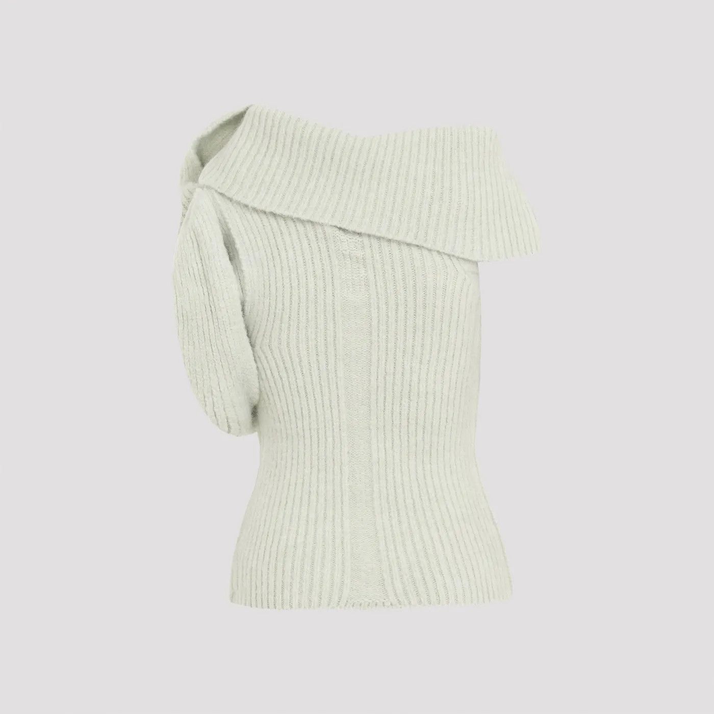 Rick Owens o1y0126 Turtleneck Sweater in Light Green Size S / US 4 / IT 40 - 2 Thumbnail