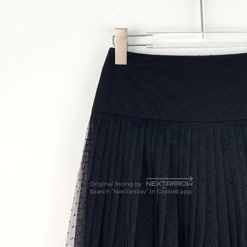 Dior Dior Black polka dot mesh casual skirt Size 25" / US 0 / IT 36 - 3 Thumbnail