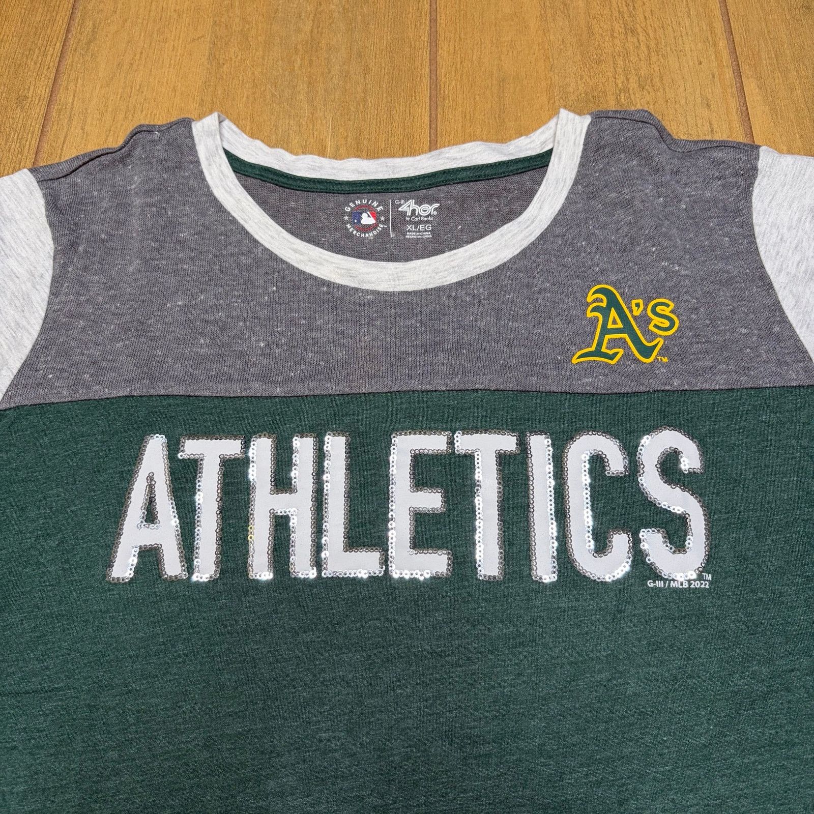 G-III Oakland Athletics Women’s XL Shirt G-III 4Her MLB Green NWT Size XL / US 12-14 / IT 48-50 - 2 Thumbnail