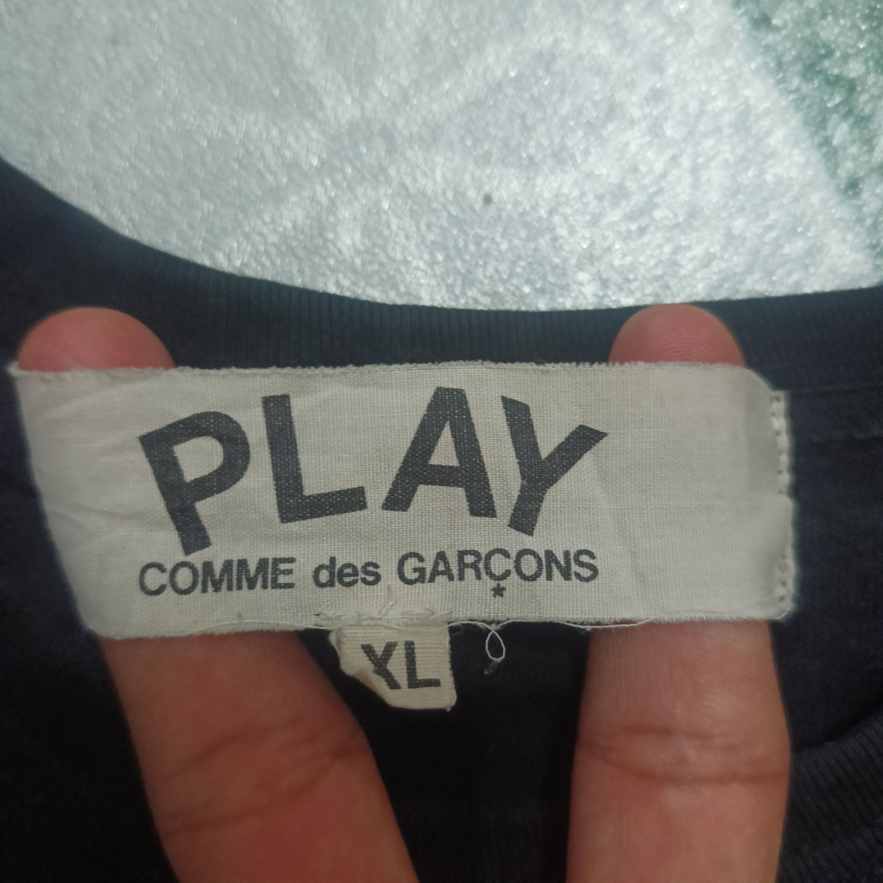 Comme des Garcons × Comme des Garcons PLAY × Japanese Brand PLAY CDG Comme des Garcons Double heart Size US M / EU 48-50 / 2 - 3 Thumbnail