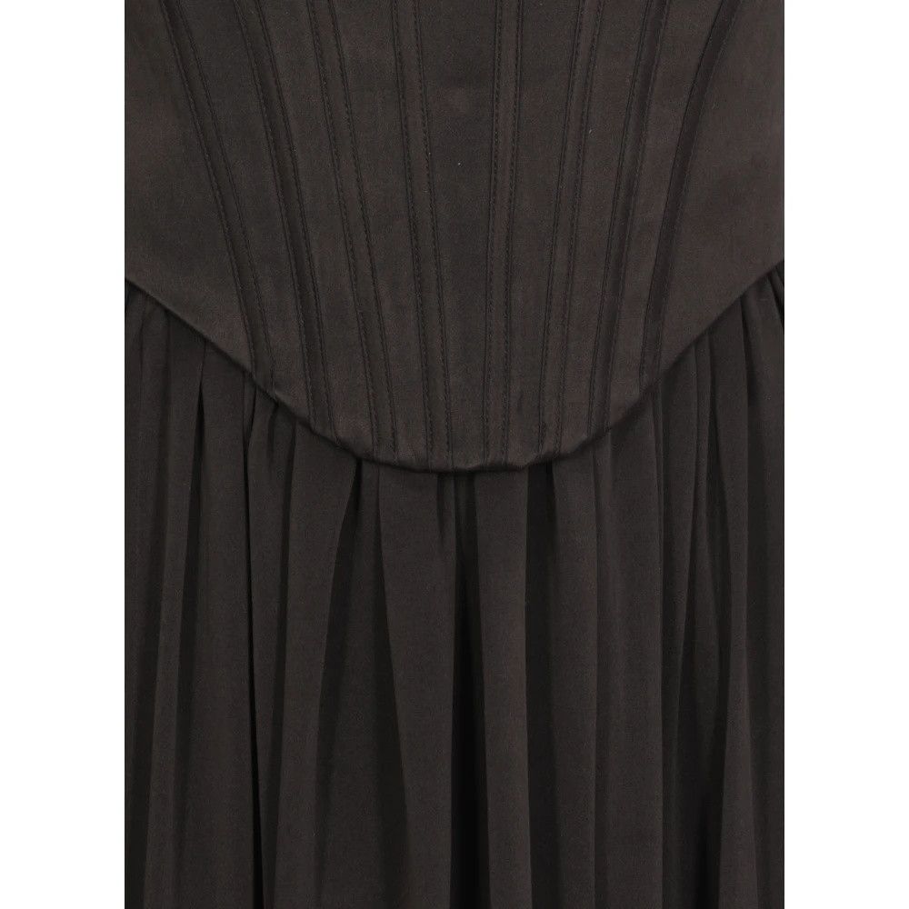 Zimmermann oc11z0425 Silk Corset Dress in Black Size L / US 10 / IT 46 - 5 Thumbnail