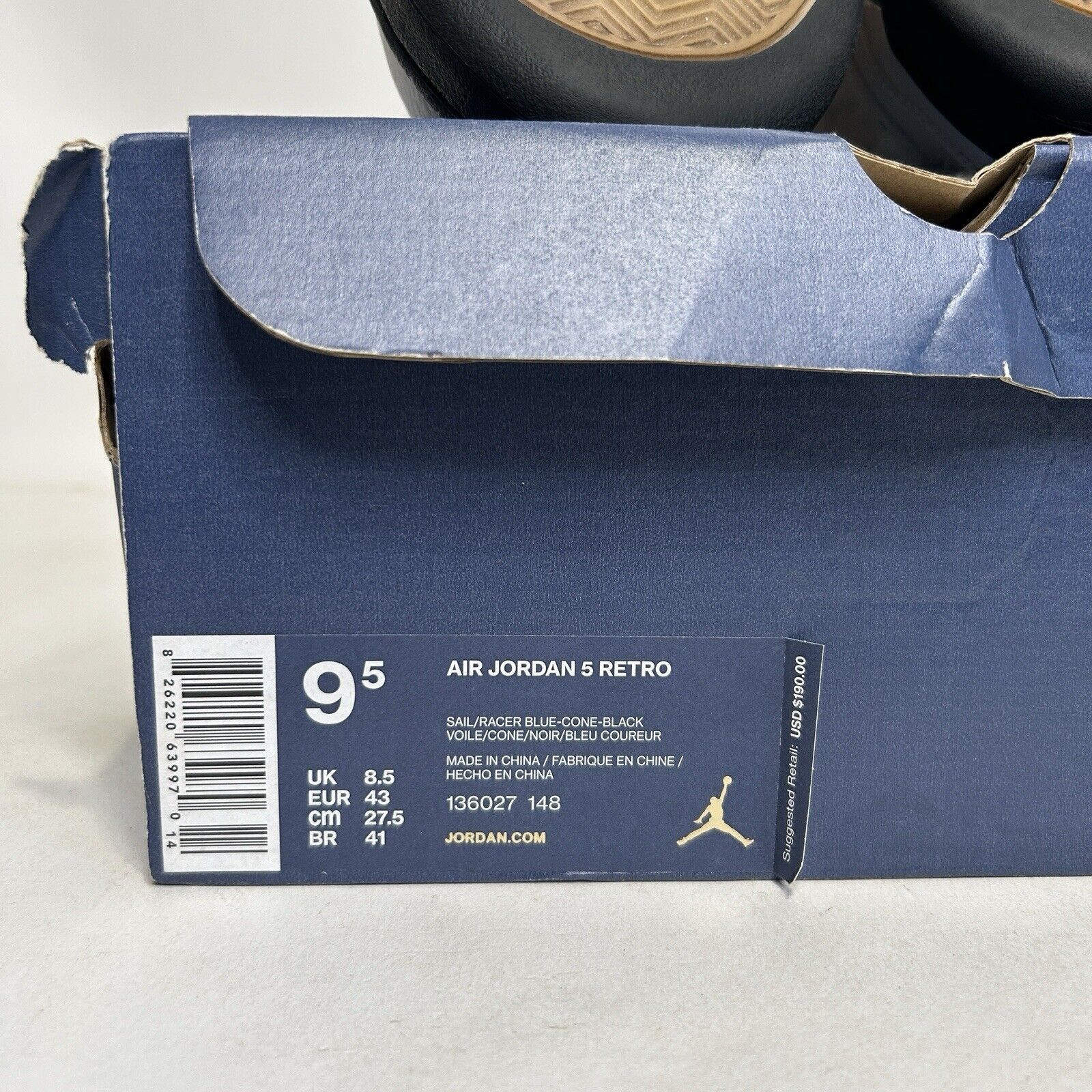 Jordan Brand Nike Air Jordan 5 Retro OG “International Flight” 2024 Size US 9.5 / EU 42-43 - 8 Thumbnail