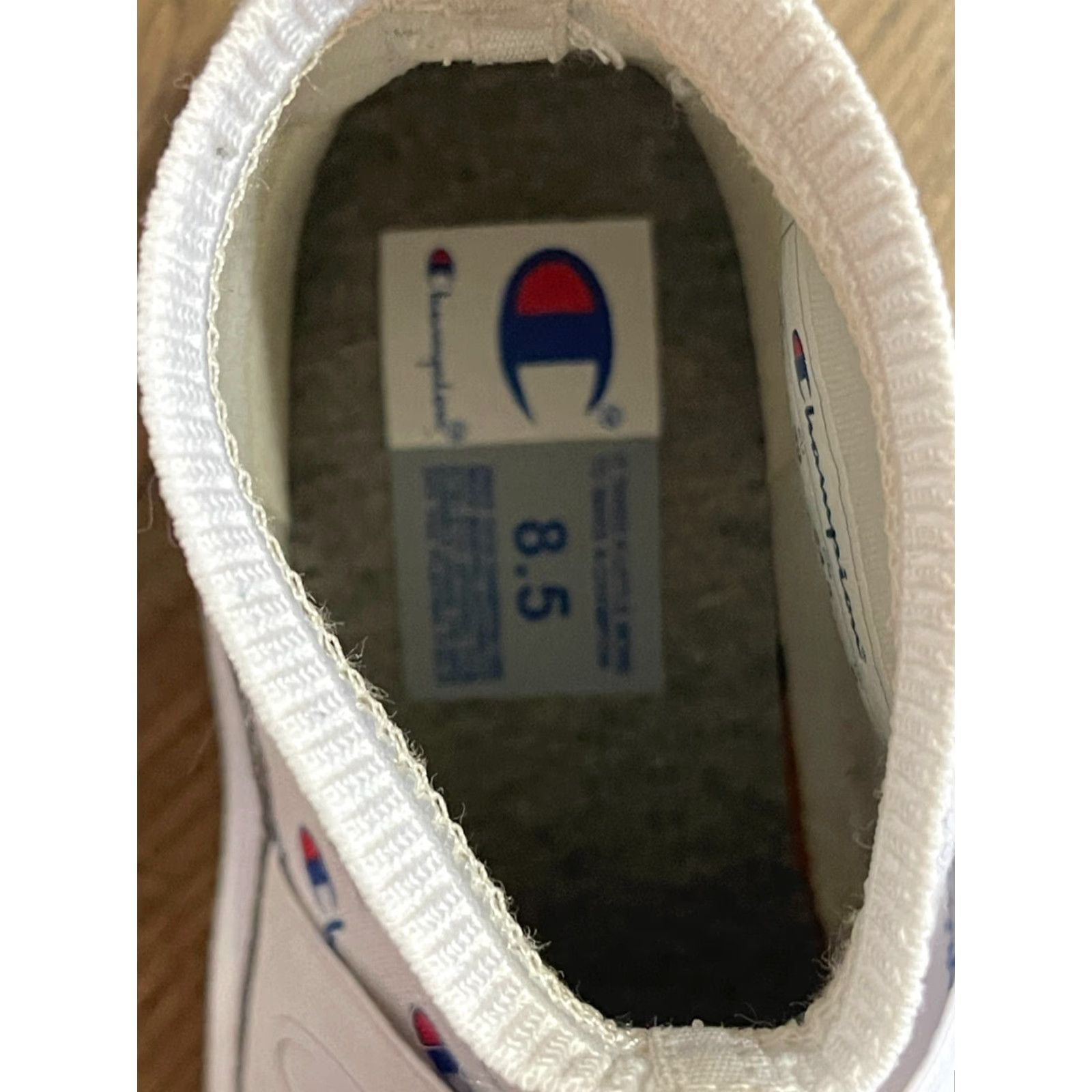Champion Champion Shoes Women's 8.5W Tennis Shoes White Blue Red High Top No ties Sneaker Athletic Casual Sneakers Shoes Womens Tennis 8.5W Size M / US 6-8 / IT 42-44 - 4 Thumbnail