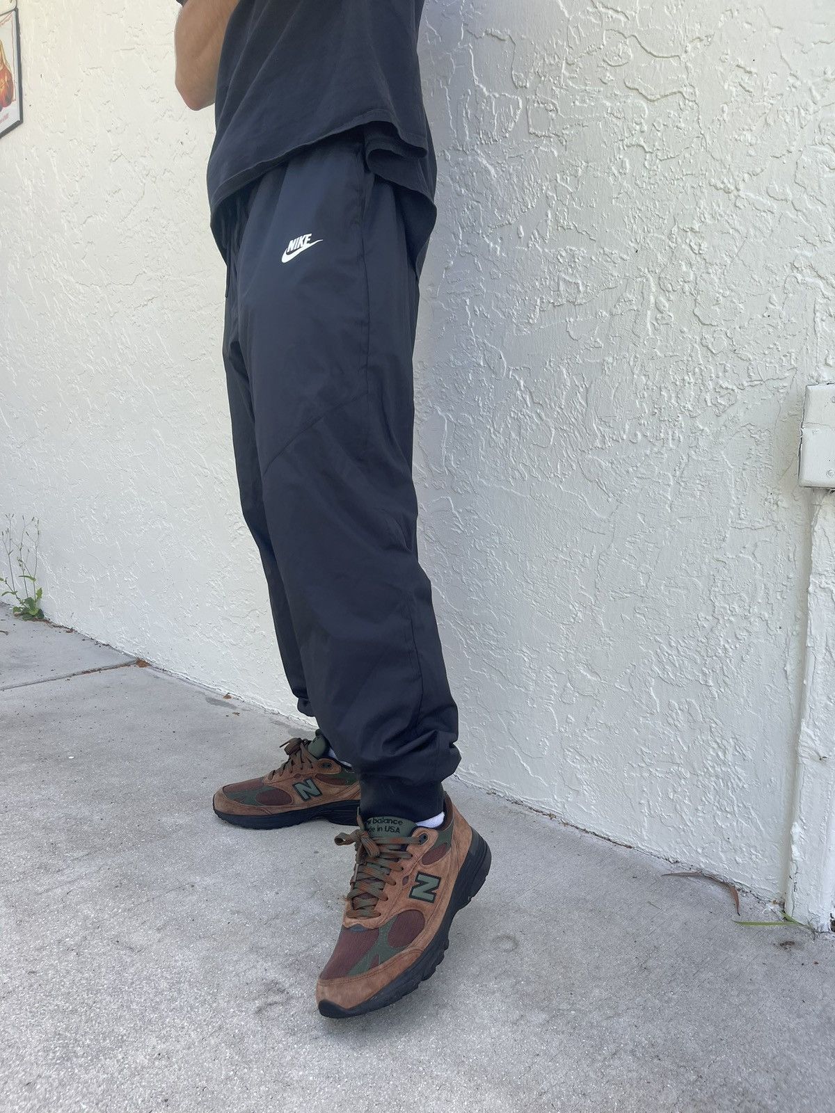 Nike × Nike ACG × Vintage Vintage Nike Track Pants Baggy Y2K Black Size US 34 / EU 50 - 4 Thumbnail